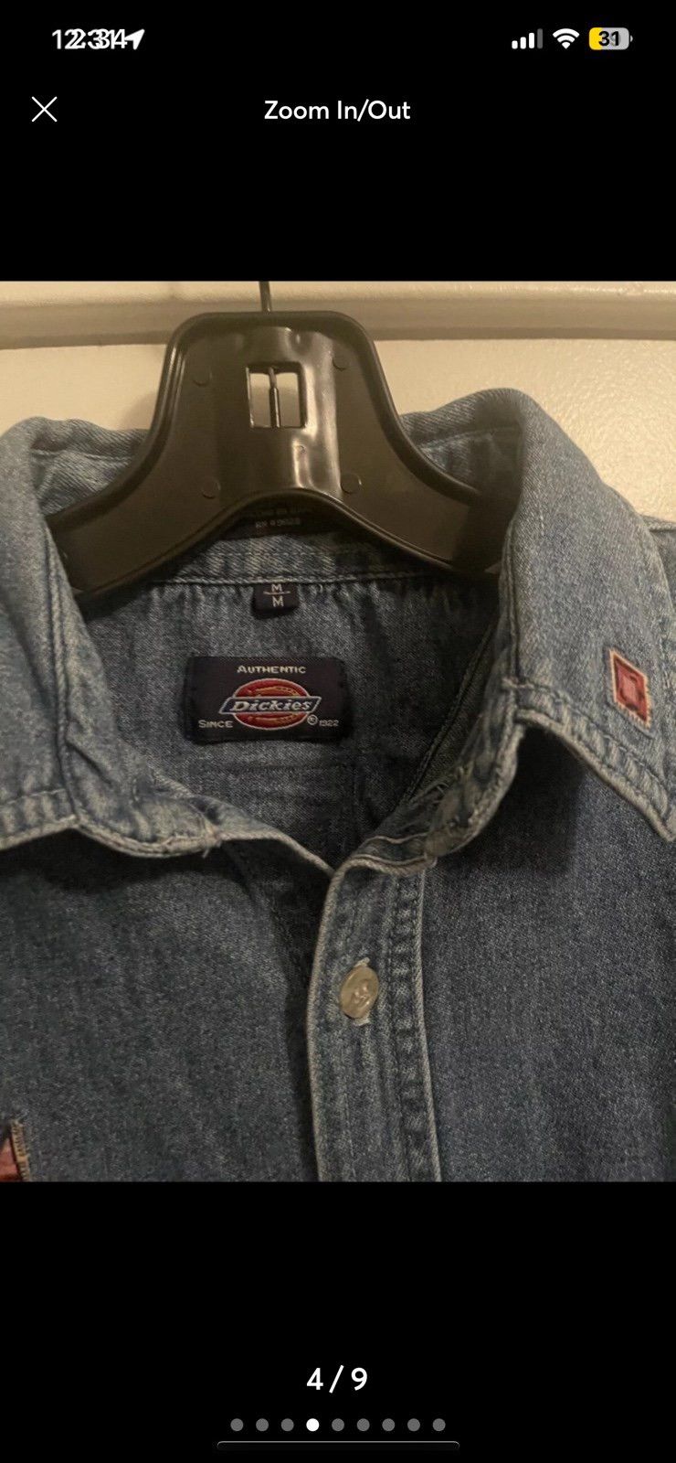 Dickies × Vintage Vintage Women’s M Dickies Embroidered Denim Jean Jacket Size M / US 6-8 / IT 42-44 - 4 Thumbnail