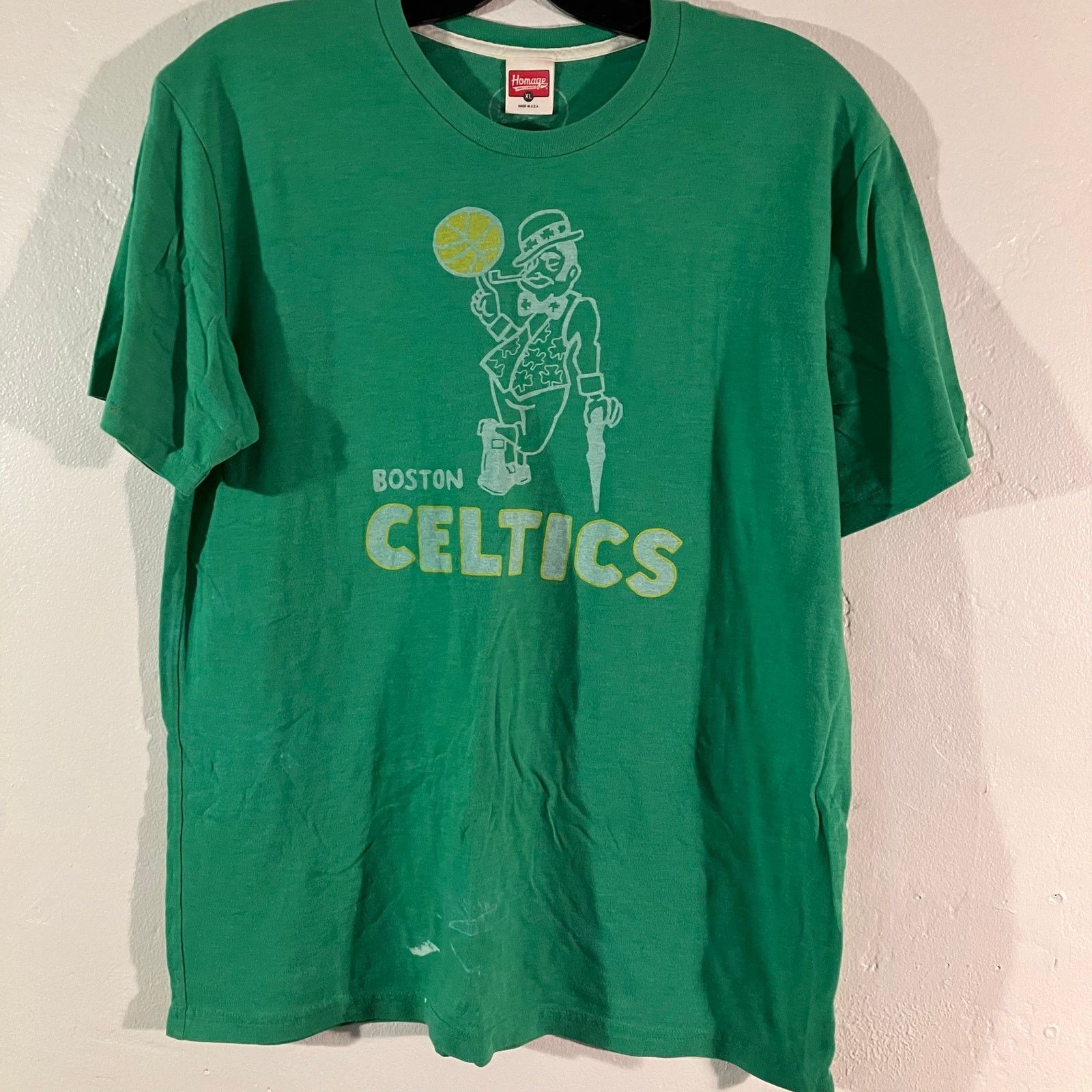 Homage Homage Boston Celtics Green Crewneck T-shirt Size US XL / EU 56 / 4 - 1 Thumbnail