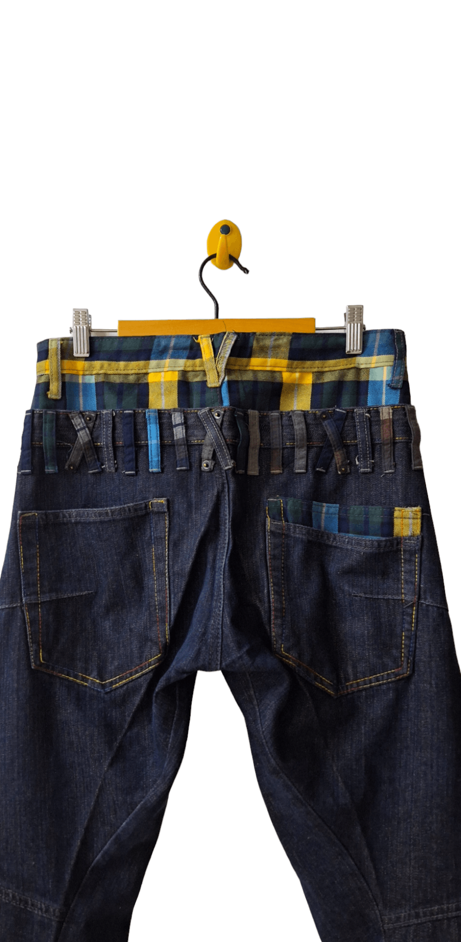 20471120 Japanese Brand Double Waist Ppfm Style Jeans Size US 31 - 9 Thumbnail