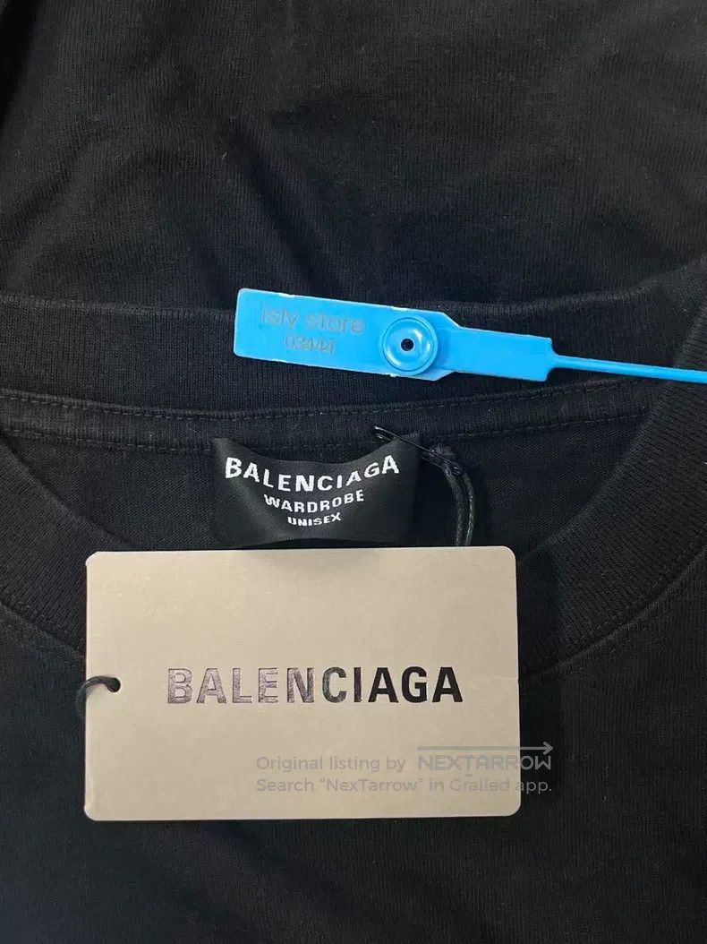 Balenciaga Balenciaga Mosaic Blurred Logo BB Letter Loose Short Sleev Size M / US 6-8 / IT 42-44 - 5 Thumbnail