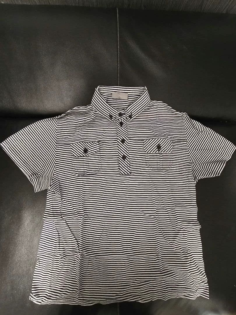 Dior × Hedi Slimane SS06 Dior Homme Union Jack Flag Striped Polo