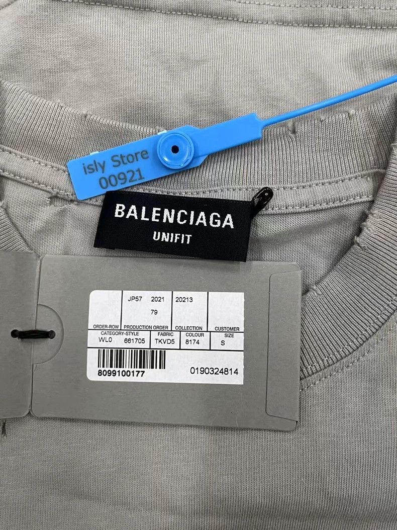 Balenciaga Balenciaga Logo Printed Ripped Vintage Jersey Classic Shor Size US S / EU 44-46 / 1 - 4 Thumbnail