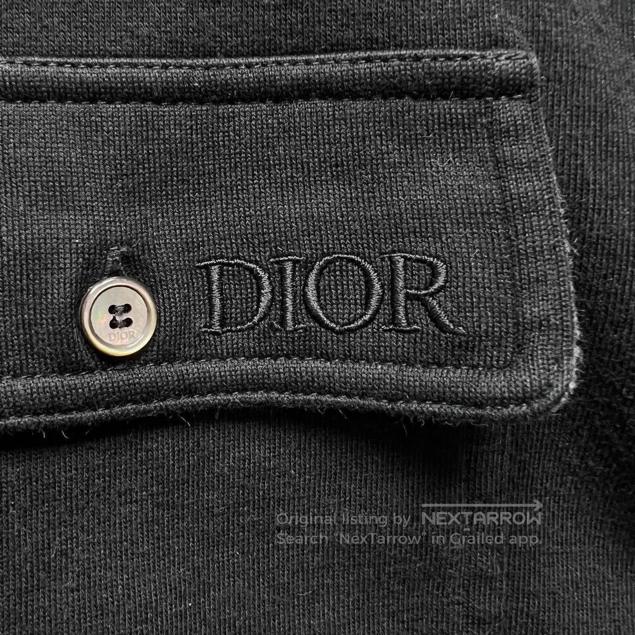 Dior Black Long-Sleeve Button-Up Shirt with Chest Pockets. Size US S / EU 44-46 / 1 - 6 Thumbnail