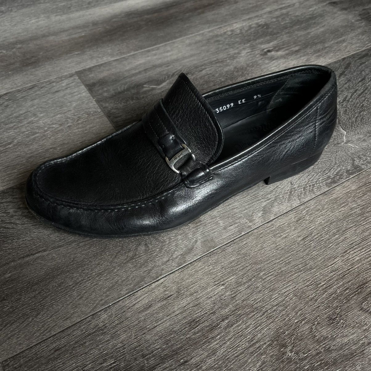 Salvatore Ferragamo Vintage Salvatore Ferragamo Buckle Leather Loafers Shoes Low Size US 9.5 / EU 42-43 - 11 Thumbnail