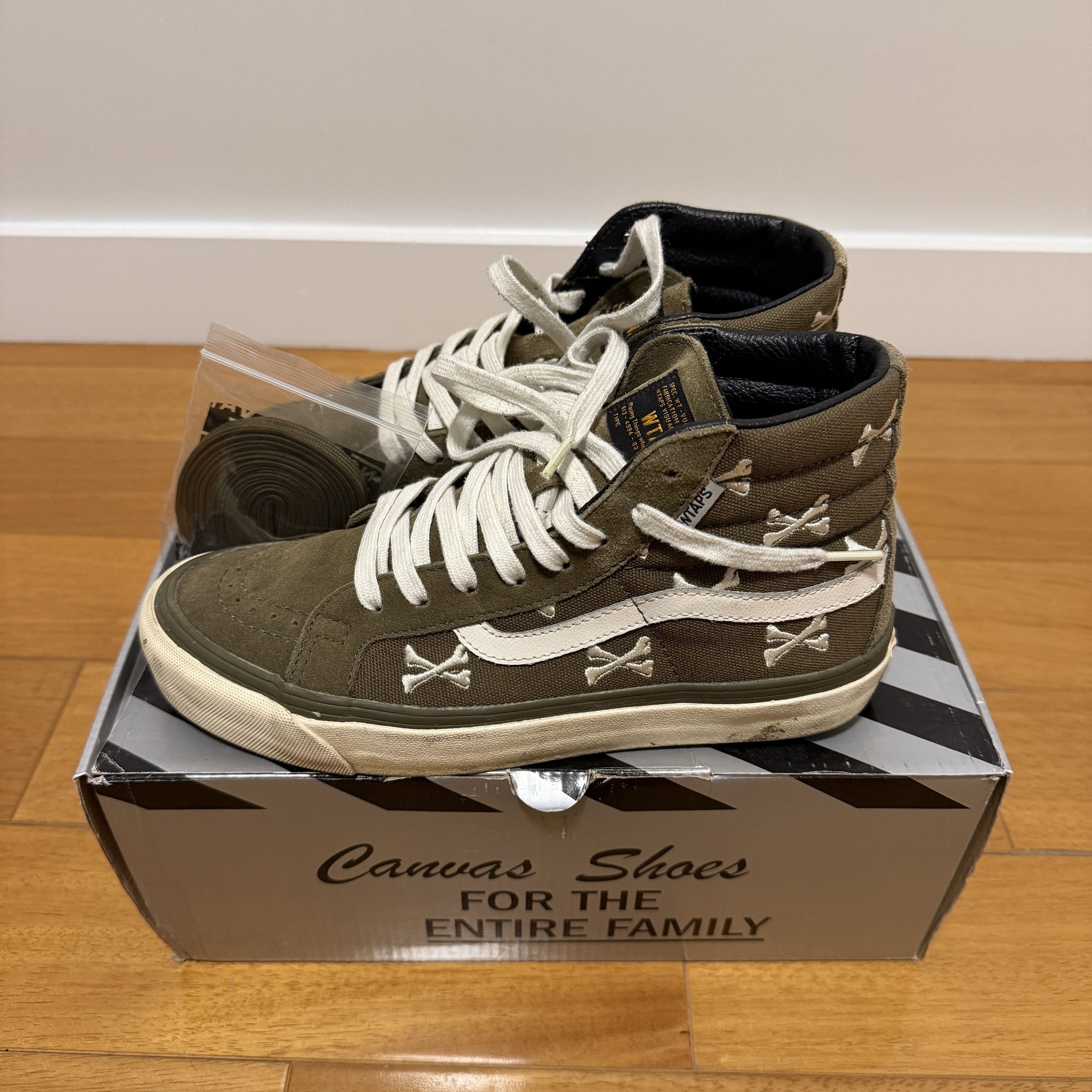 Vans × Wtaps VANS WTAPS SK8-HI BONE OLIVE Size US 7 / EU 40 - 3 Thumbnail