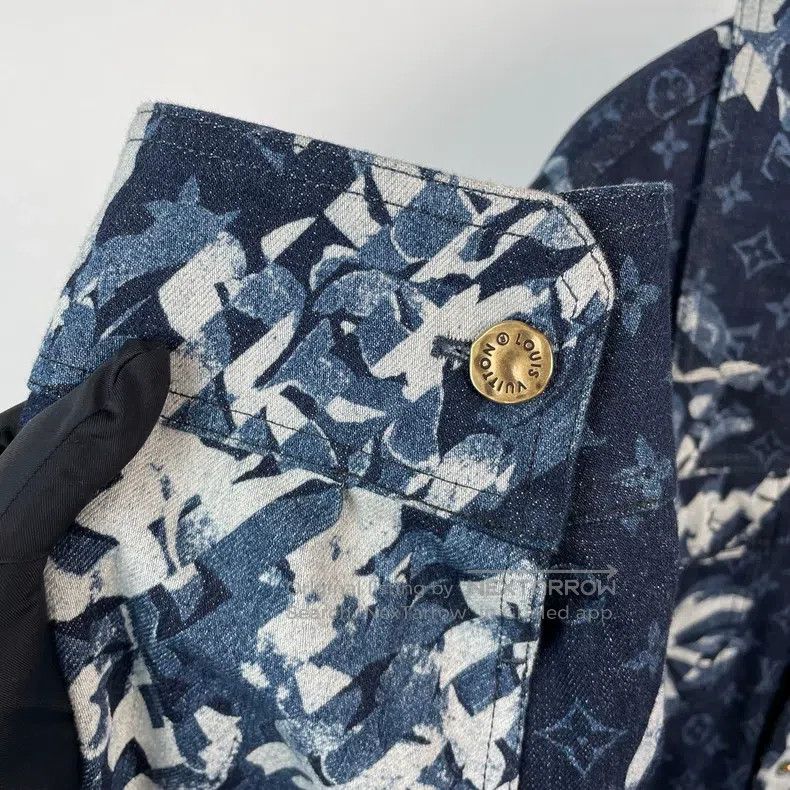 Louis Vuitton Louis Vuitton Dark blue denim jacket Size US XL / EU 56 / 4 - 4 Thumbnail