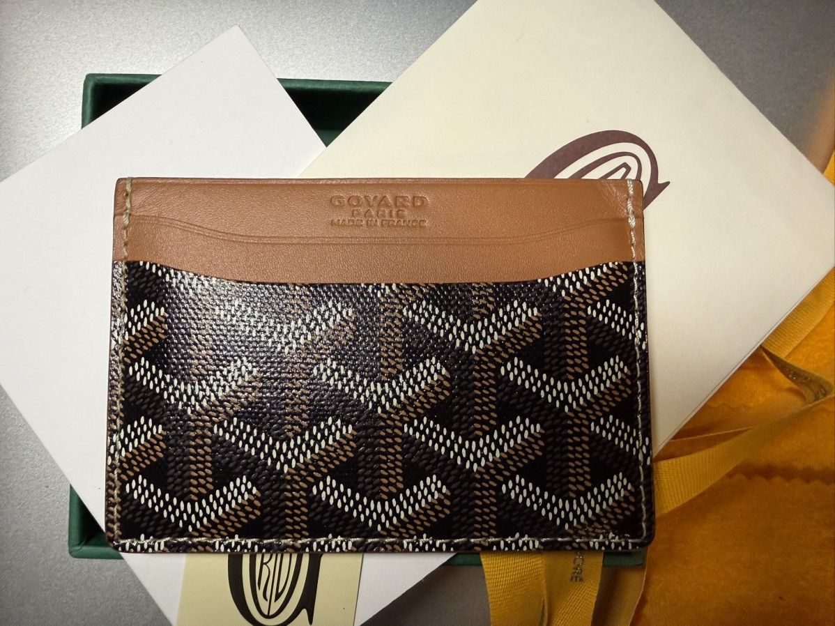 Goyard Goyard Saint-Sulpice Card Wallet Black/Tan Size ONE SIZE - 1 Thumbnail