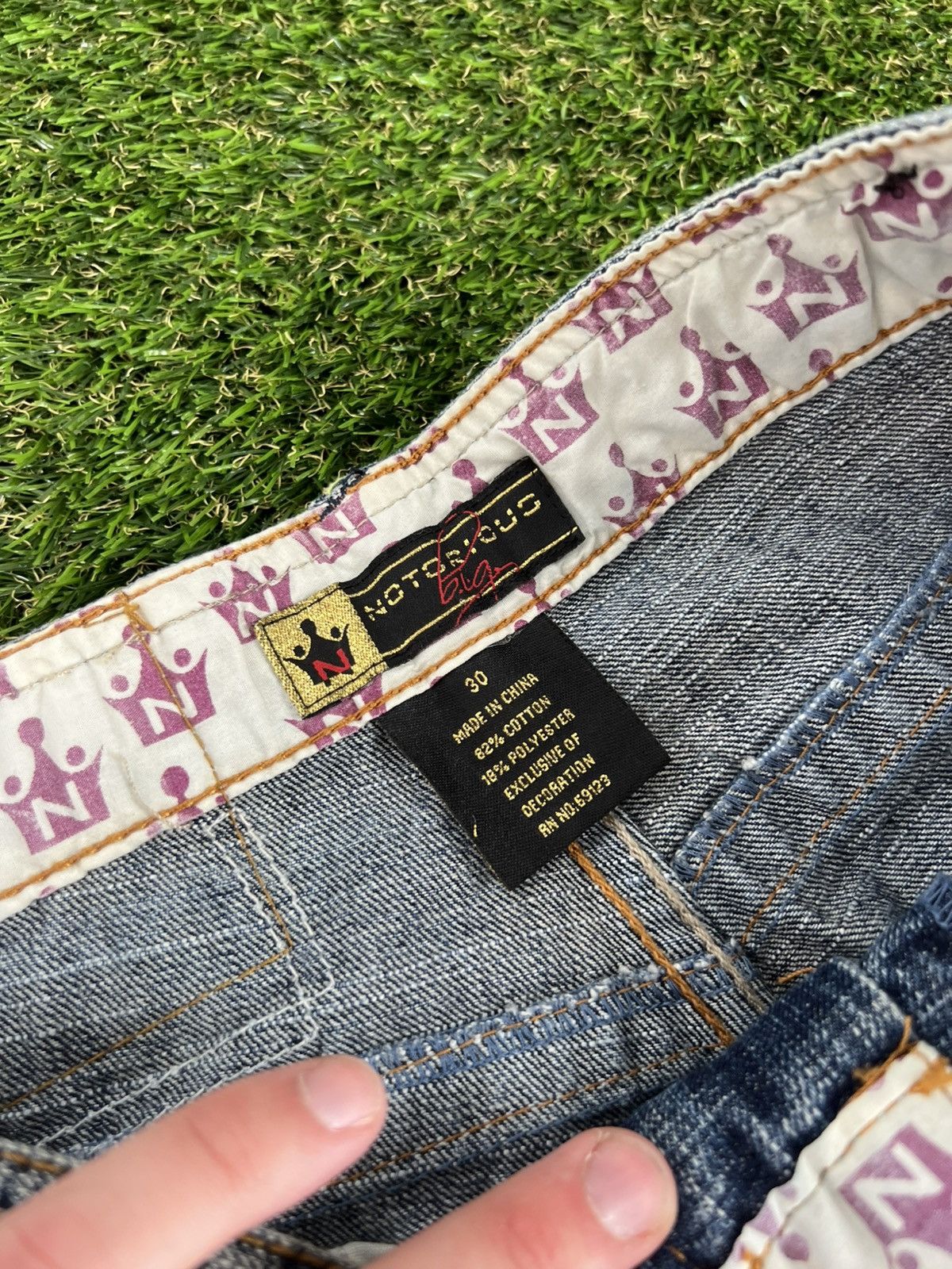 Japanese Brand Crazy Vintage Super Baggy 90’s Notoriuos BIG Jnco Jeans USA Size US 30 / EU 46 - 12 Thumbnail