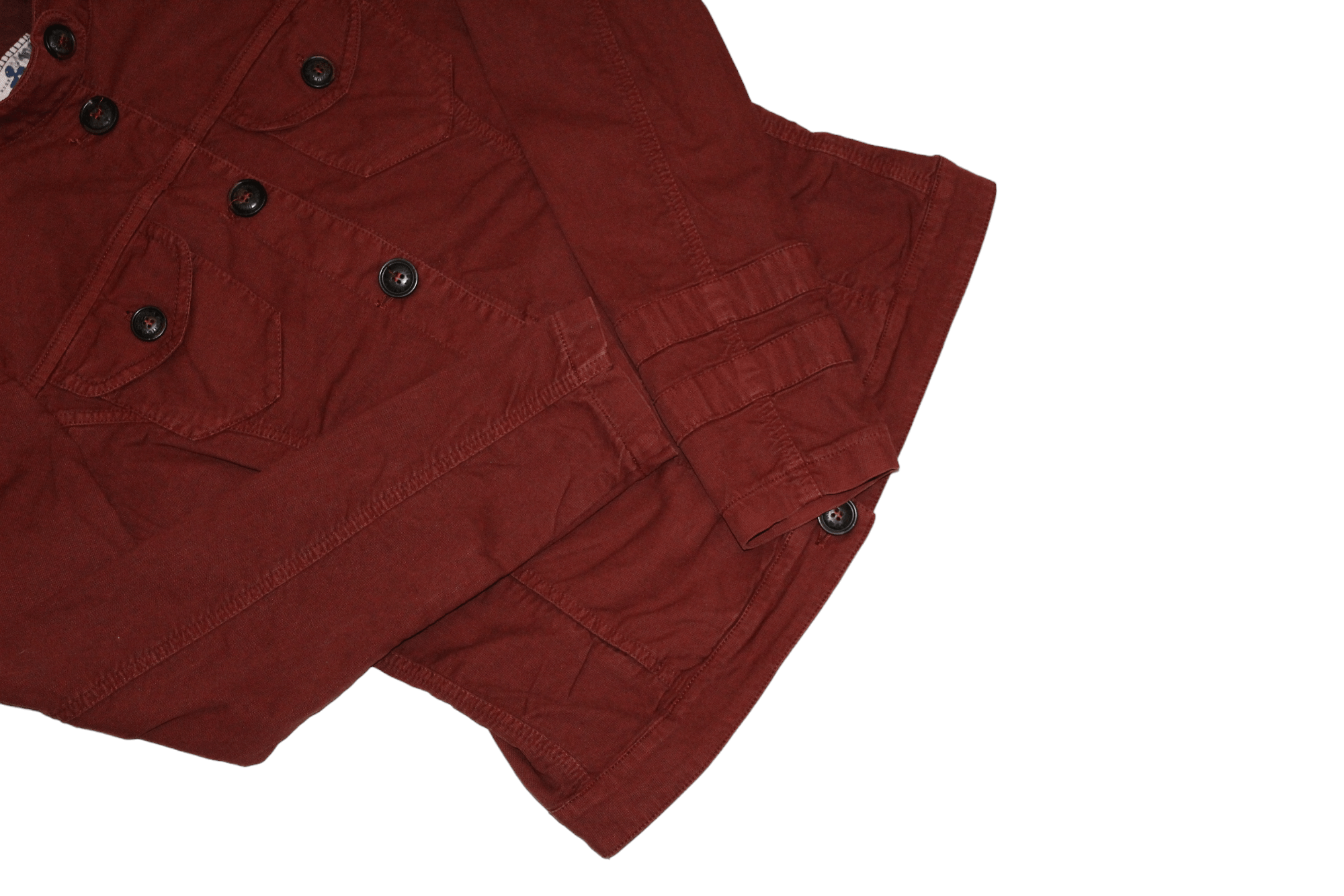 Barena Venezia Romito manifatture buttons up grandad-colllar twill jacket Size US XS / EU 42 / 0 - 9 Thumbnail