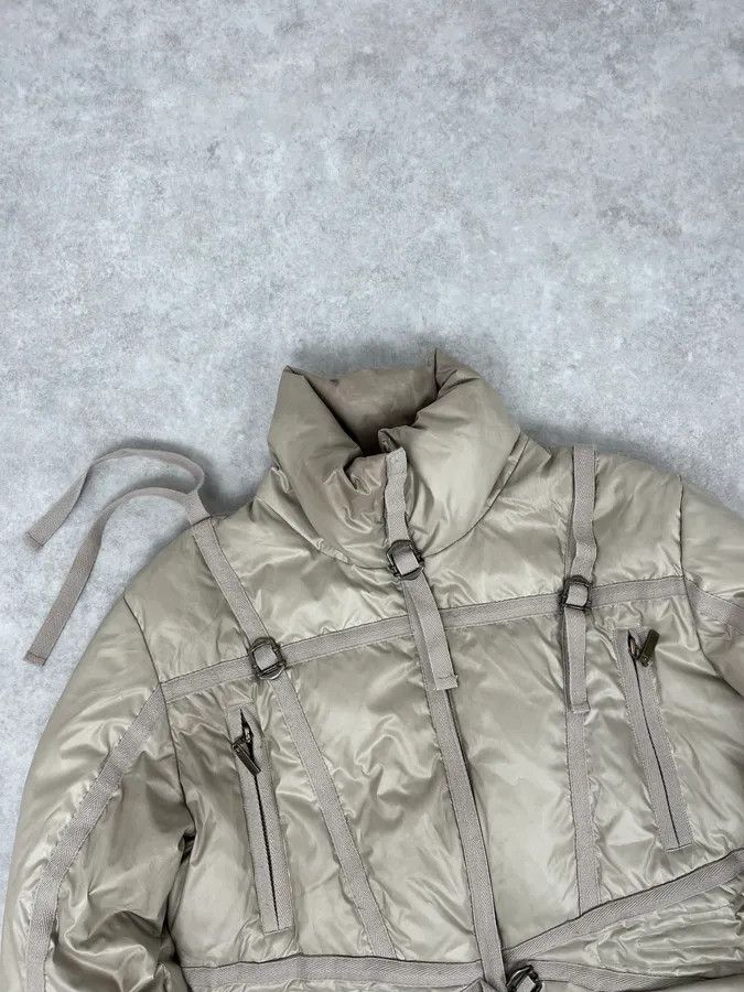 Just Cavalli 2000s Cavalli Beige Parachute Bondage Harness Puffer Jacket Size US S / EU 44-46 / 1 - 5 Thumbnail