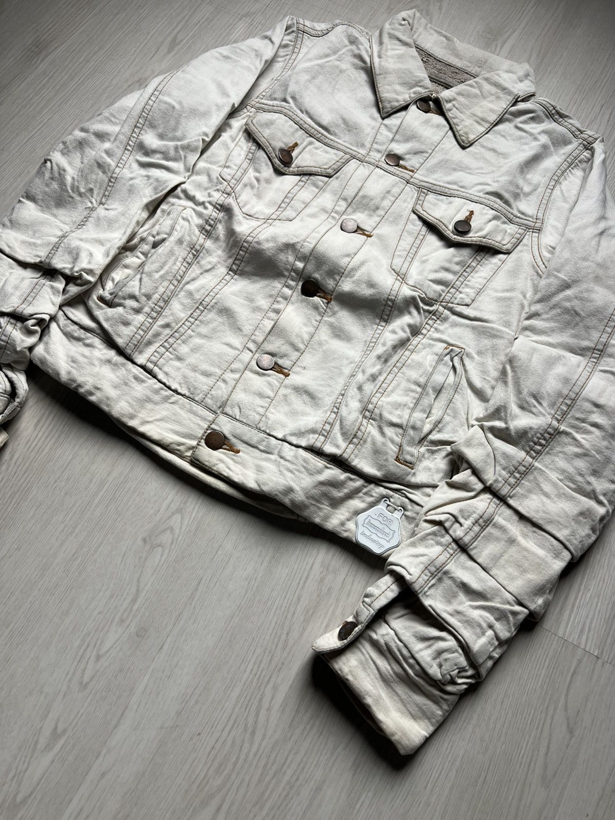 Maison MIHARA YASUHIRO MiharaYasuhiro AW05 Layered Stack Denim Jacket Size US M / EU 48-50 / 2 - 4 Thumbnail