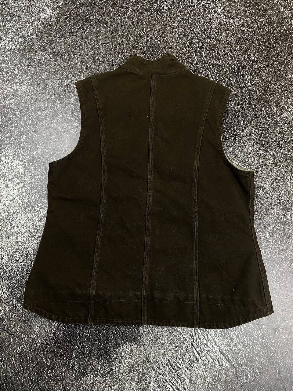 Carhartt × Vintage Vintage Carhartt Sherpa Lined Faded Vest Jacket USA Size L / US 10 / IT 46 - 4 Thumbnail