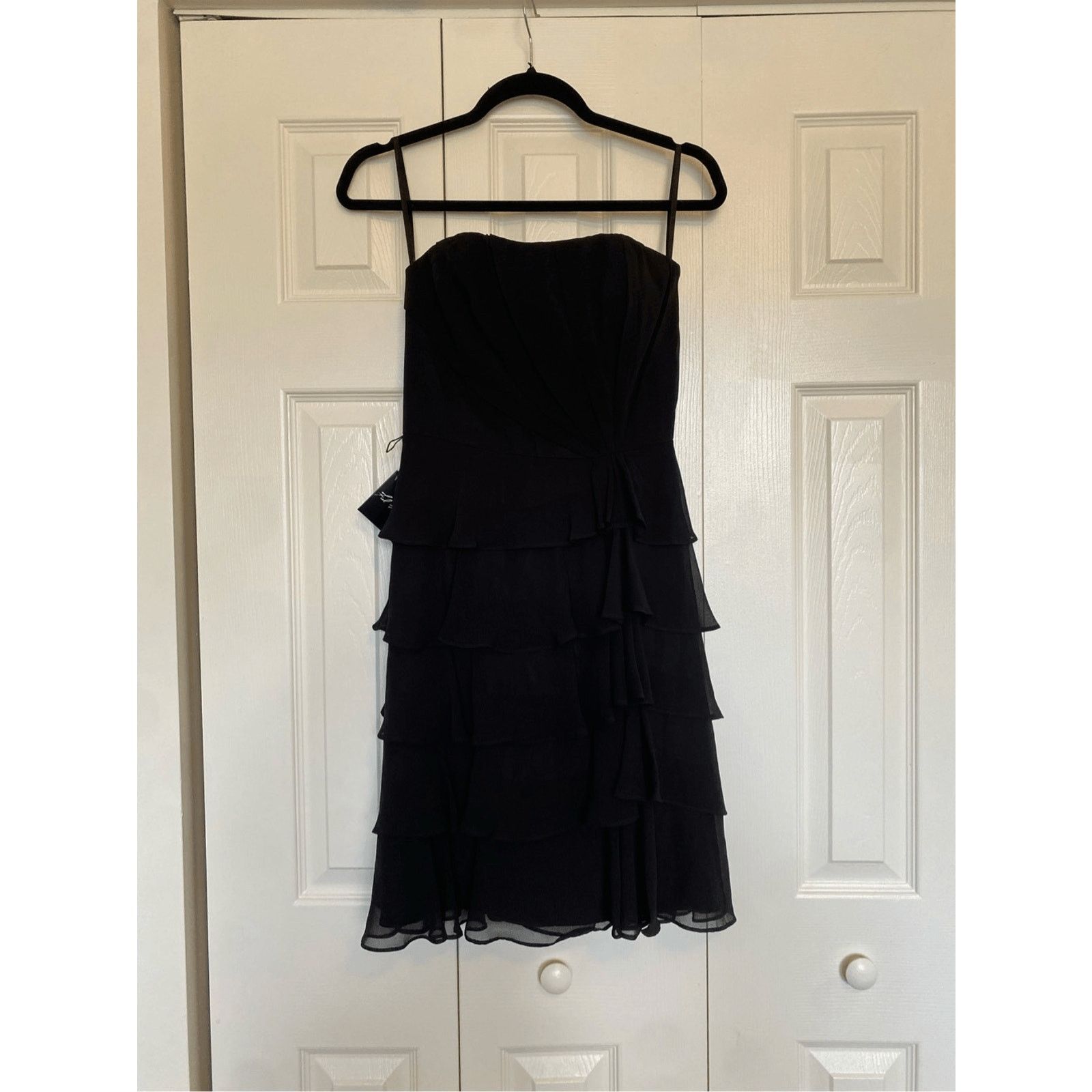 White House Black Market WHBM NWT Black Cocktail Strapless Dress, Size 0, MSRP $168 Size XS / US 0-2 / IT 36-38 - 1 Thumbnail