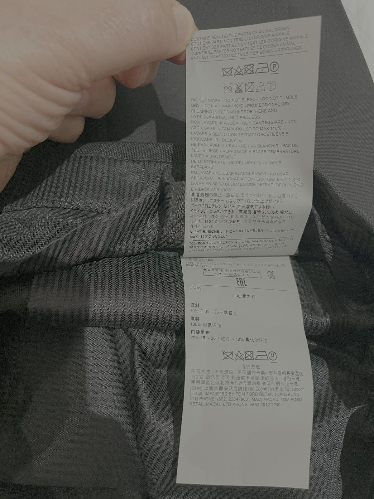 Tom Ford Tom Ford Classic Black Wool Silk Trousers Size 56 Size US 40 / EU 56 - 9 Thumbnail