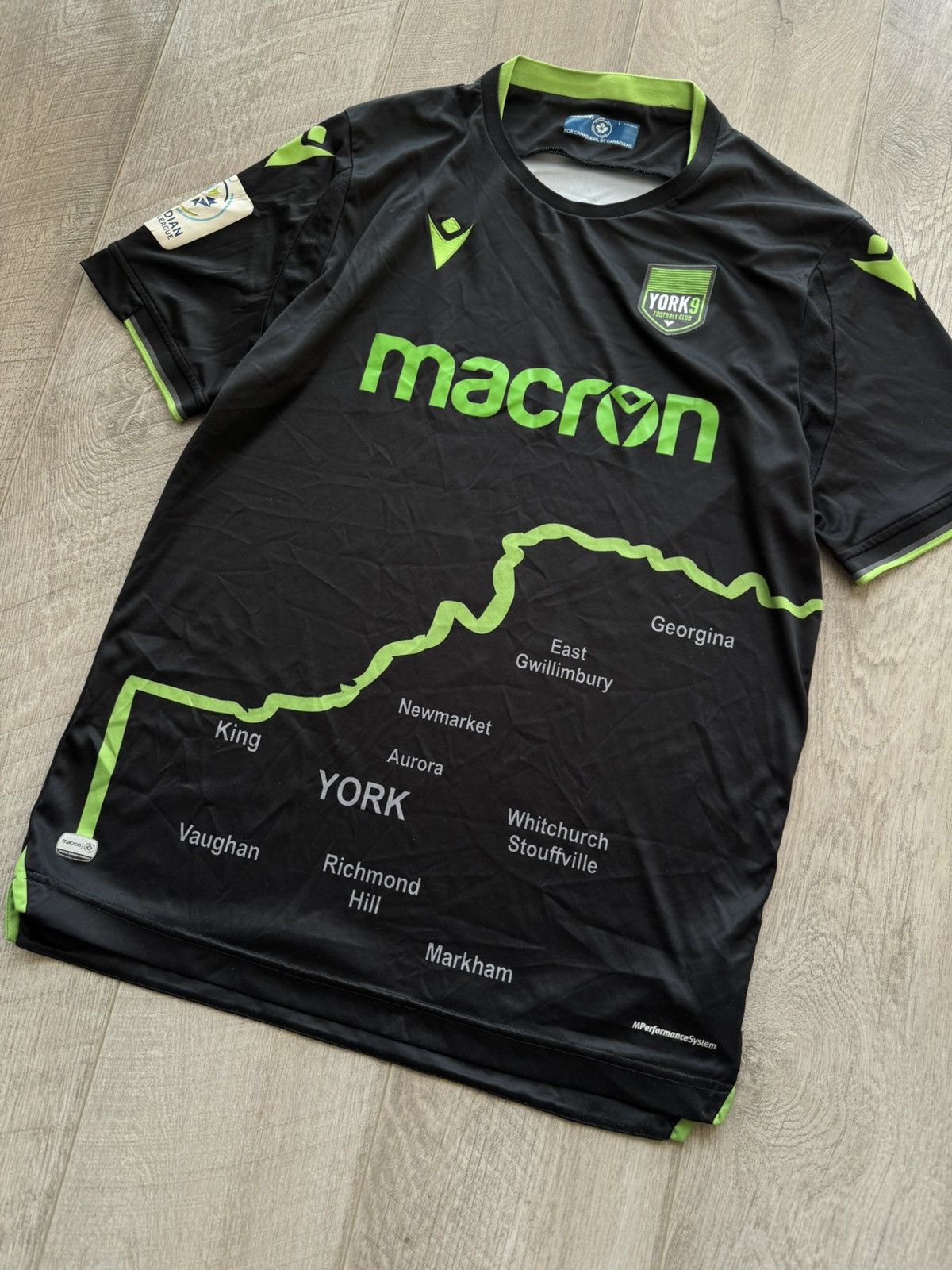 Macron 2020 York 9 Macron Canadian Premier League Away Soccer Shirt Size US L / EU 52-54 / 3 - 2 Thumbnail