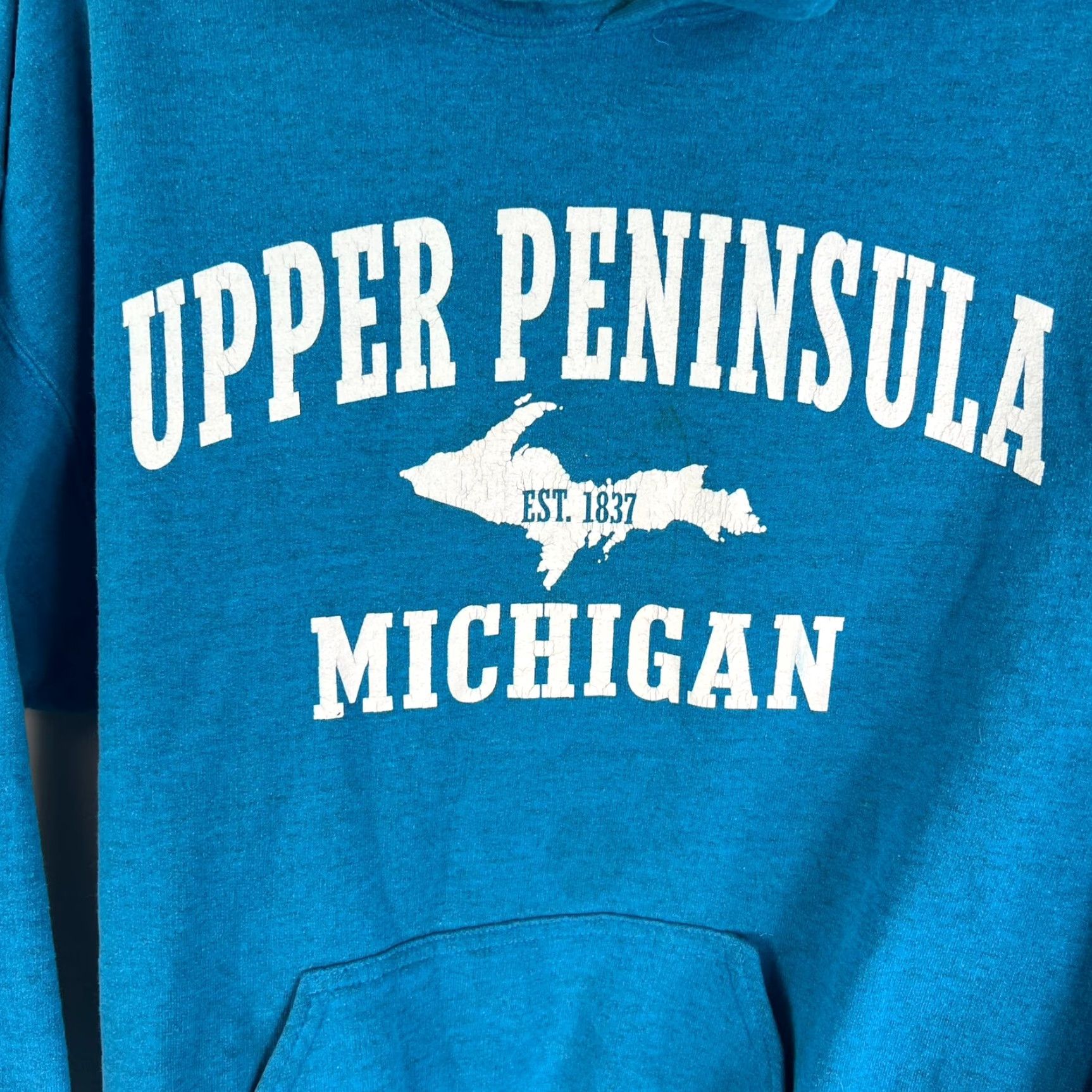 Gildan Gildan Upper Michigan Hoodie Adult M Blue Size US M / EU 48-50 / 2 - 2 Thumbnail