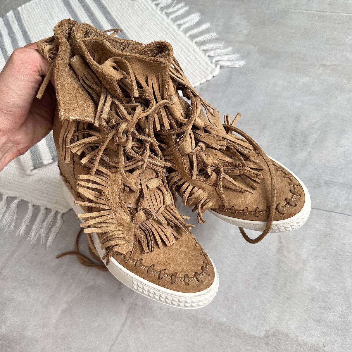 Isabel Marant Fringe Isabel Marant Vibe Bobby Bekett Wedge Sneakers Shoes Size US 8 / IT 38 - 8 Thumbnail