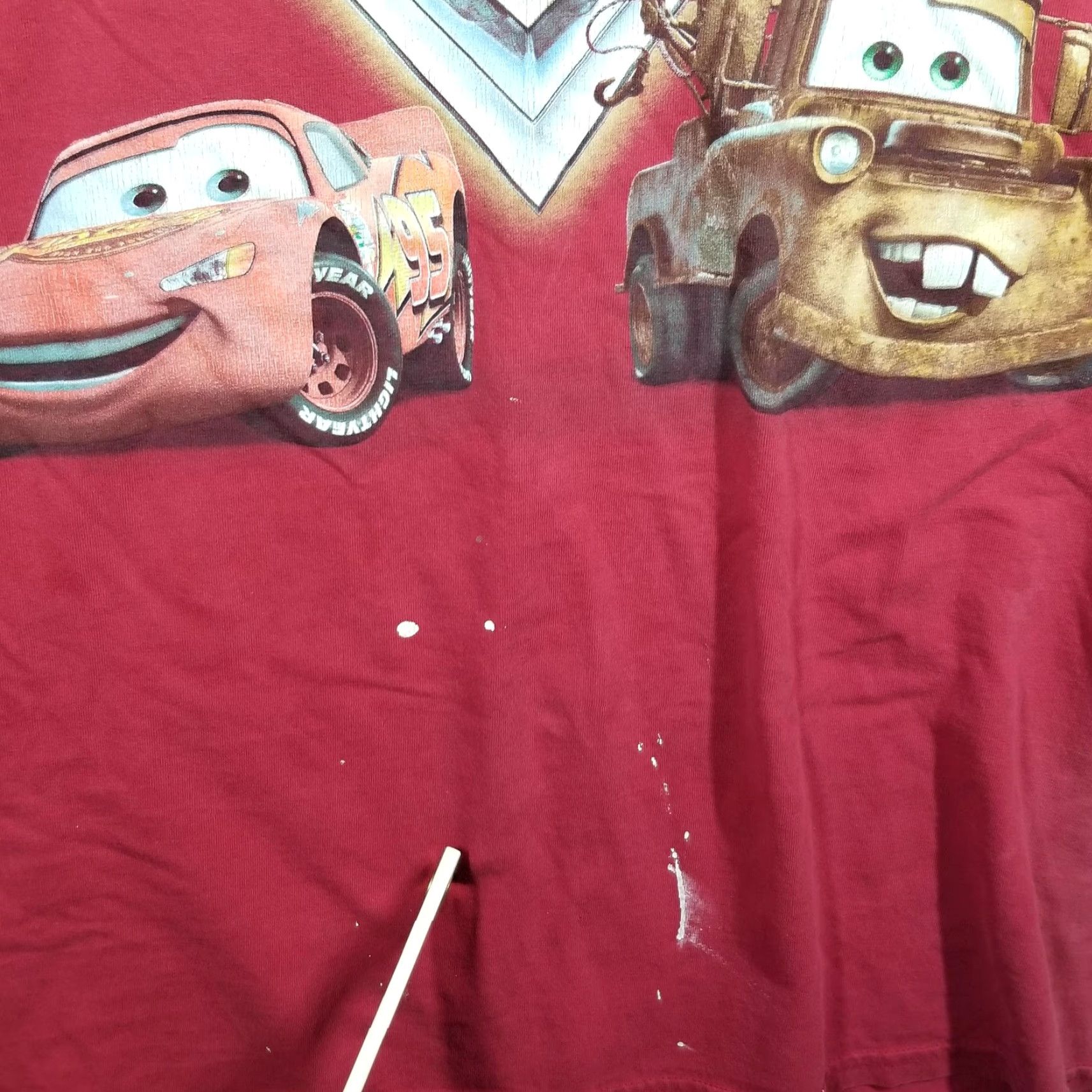 Disney VINTAGE Disney Pixar Cars T-Shirt Mens 2XL Red Lightning McQueen Mater Graphic Print Crew Neck Short Sleeve Toys & Games Size US XXL / EU 58 / 5 - 3 Thumbnail
