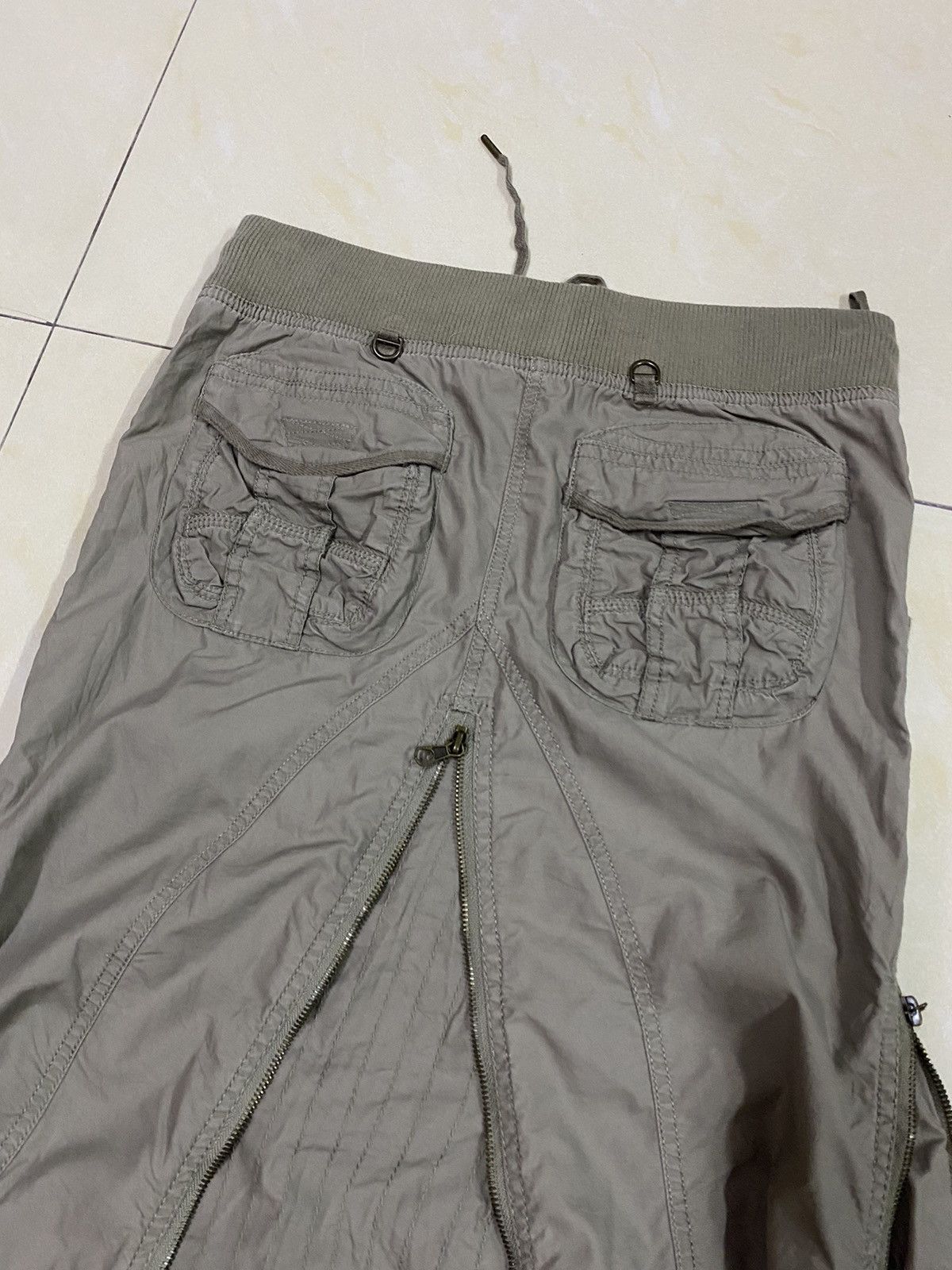 If Six Was Nine GOA Punk Bondage Gothic Zipper Skirt Size 31-34 Size 31" - 8 Thumbnail