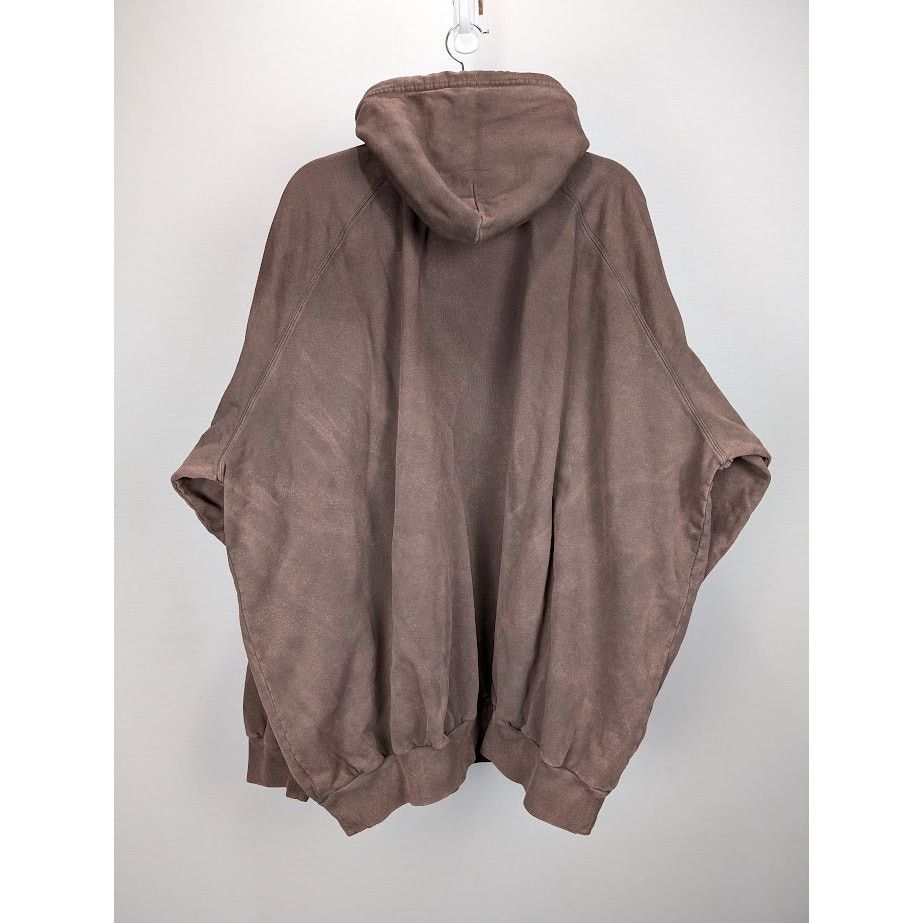 Balenciaga o1rshd1 Oversize Hoodie in Brown Size US M / EU 48-50 / 2 - 11 Thumbnail