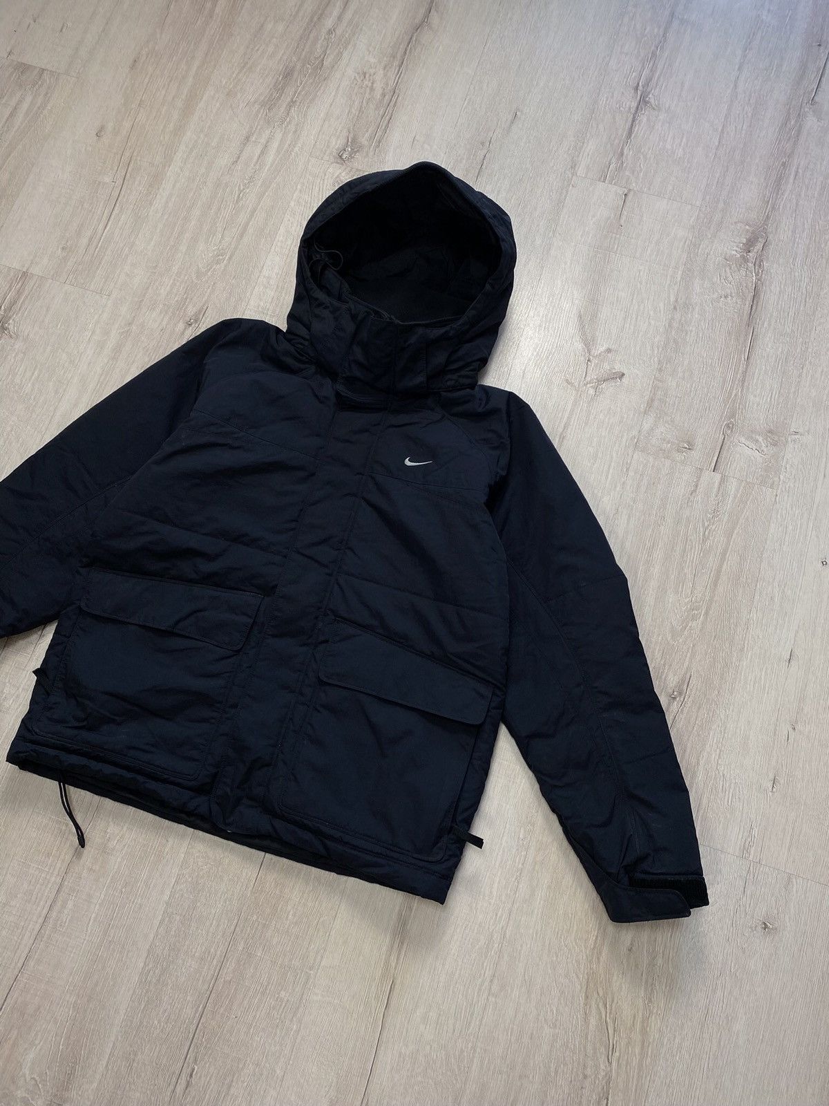 Nike × Vintage Nike Puffers Vintage Central Big Logo 90s Jacket Size US S / EU 44-46 / 1 - 5 Thumbnail