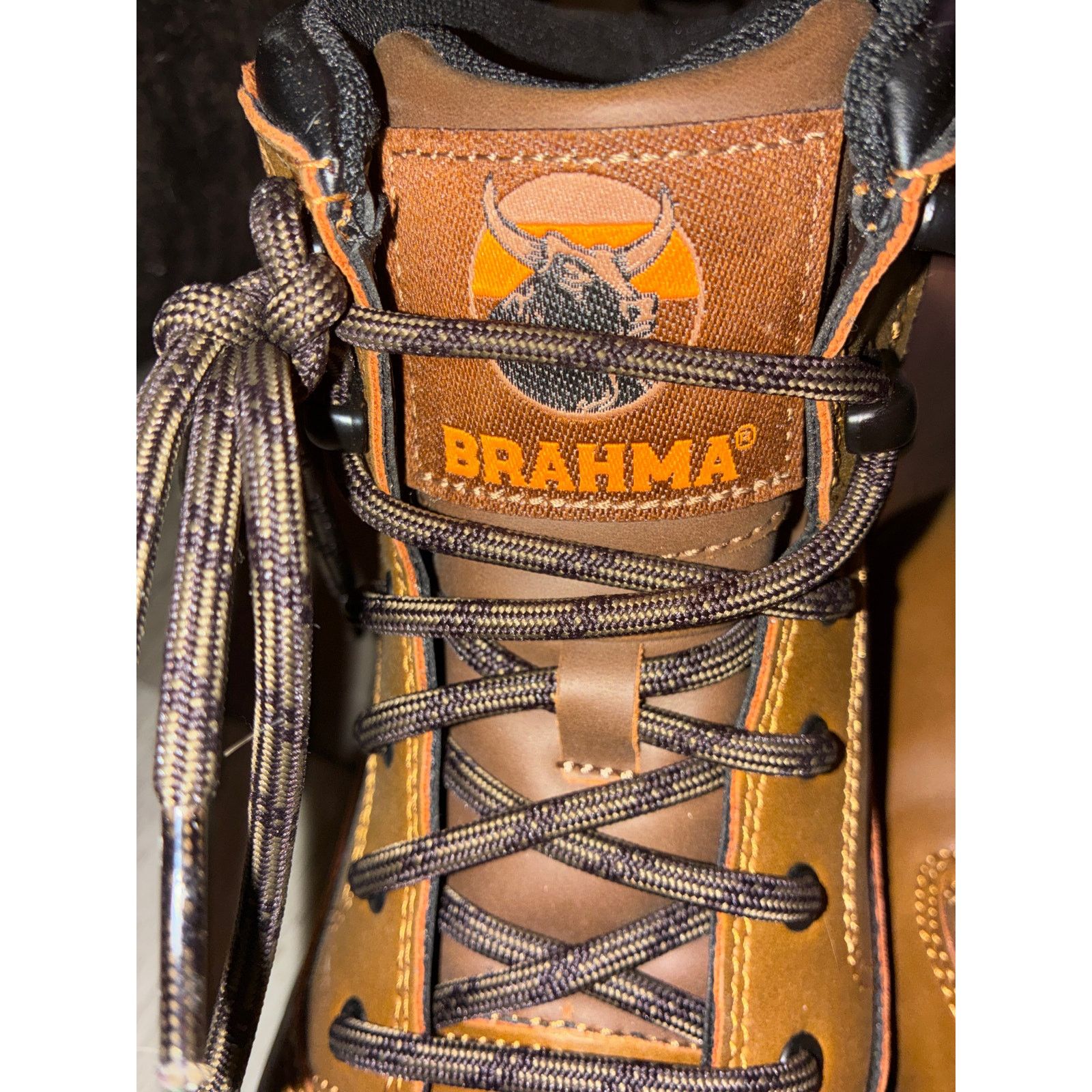 BRAHMIN Brahmans Steel Toe Work Boots Size US 7 / EU 40 - 11 Thumbnail