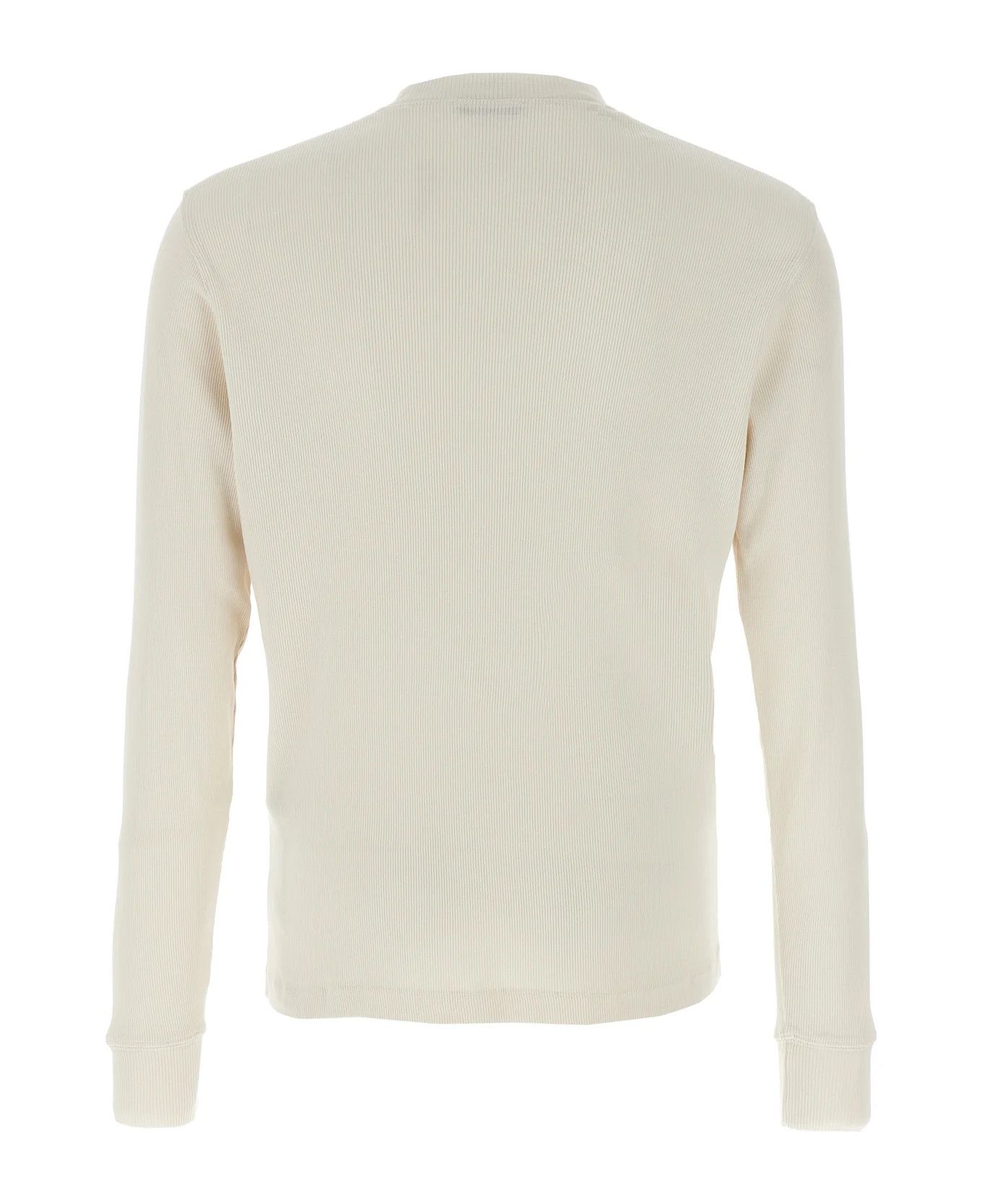 Tom Ford o1s22i1n0125 Henley T-Shirt in Beige Size US L / EU 52-54 / 3 - 2 Thumbnail