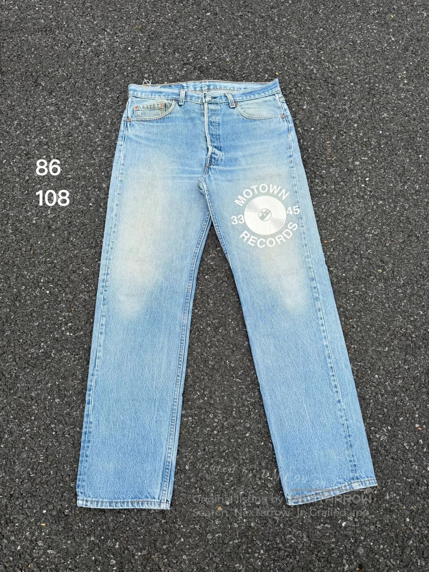 Vintage Vintage Levi's 501 90s Washed Blue Jeans. Size US 34 / EU 50 - 1 Thumbnail