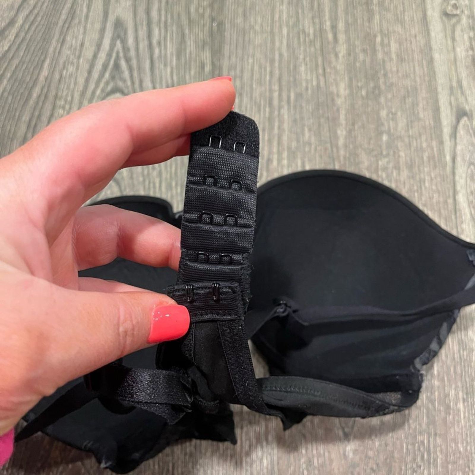 Vintage Gilligan & O'Malley Push-Up Bra Strap Black Size 34B Size ONE SIZE - 4 Thumbnail