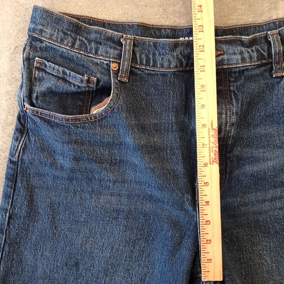 Old Navy Old Navy Jeans Womens 14 Blue Wide-Leg Button Fly 35x29.5 Denim Oscar 5-Pocket Design Womens Size 36" / US 14 / IT 50 - 4 Thumbnail