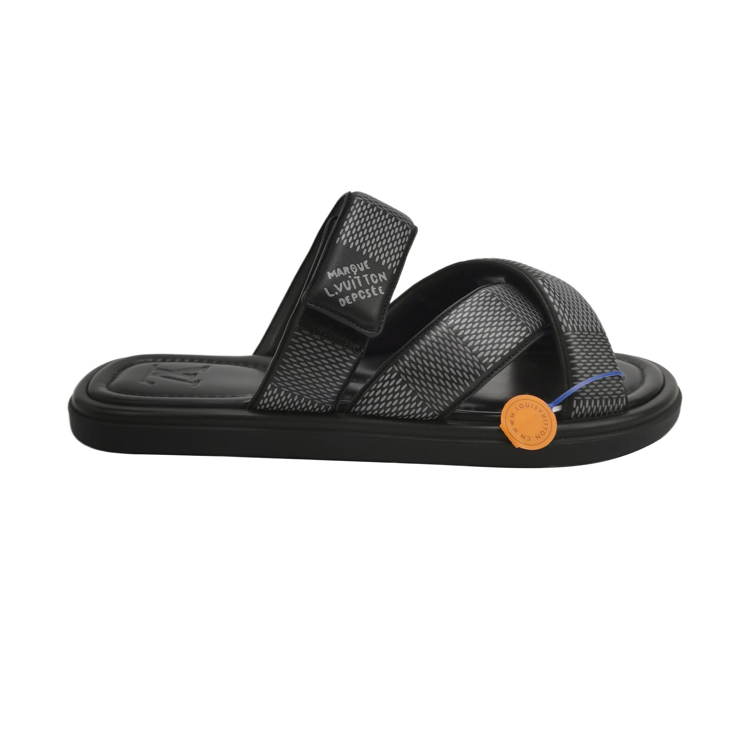 Louis Vuitton Louis Vuitton Damier Velcro Slides EU 44.5 Size US 11 / EU 44 - 1 Thumbnail