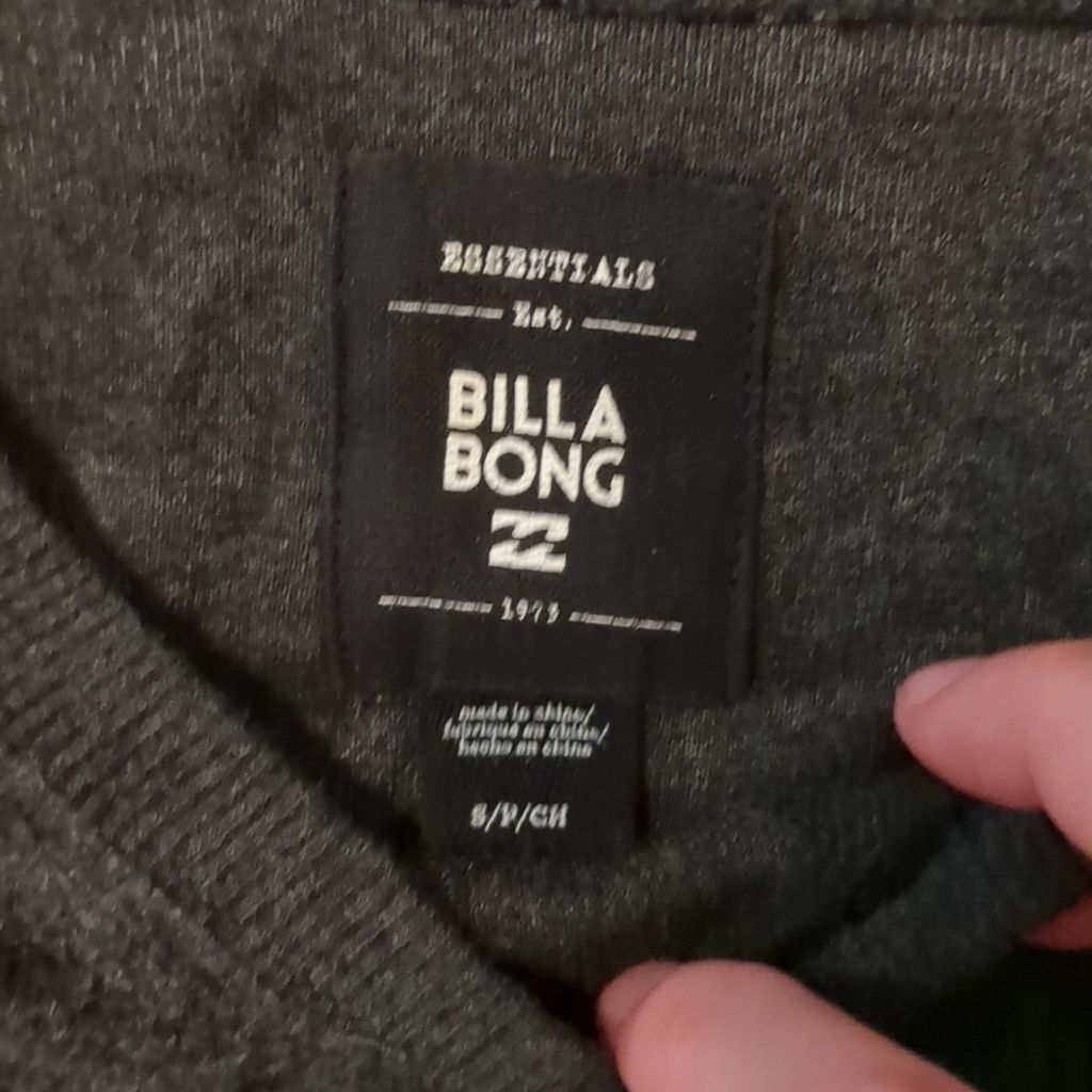 Billabong Billabong gray fuzzy long sleeve top size small Size S / US 4 / IT 40 - 2 Thumbnail