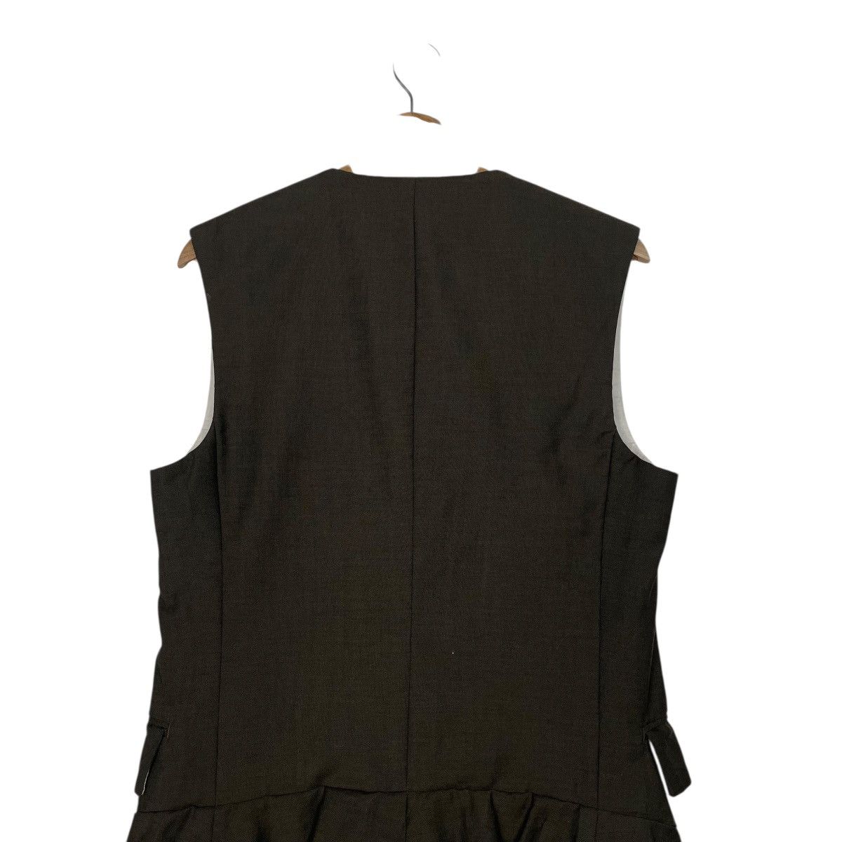 Comme des Garcons Comme Des Garcons AD1994 Sleeveless Frill Hem Wool Dress Size S / US 4 / IT 40 - 18 Thumbnail