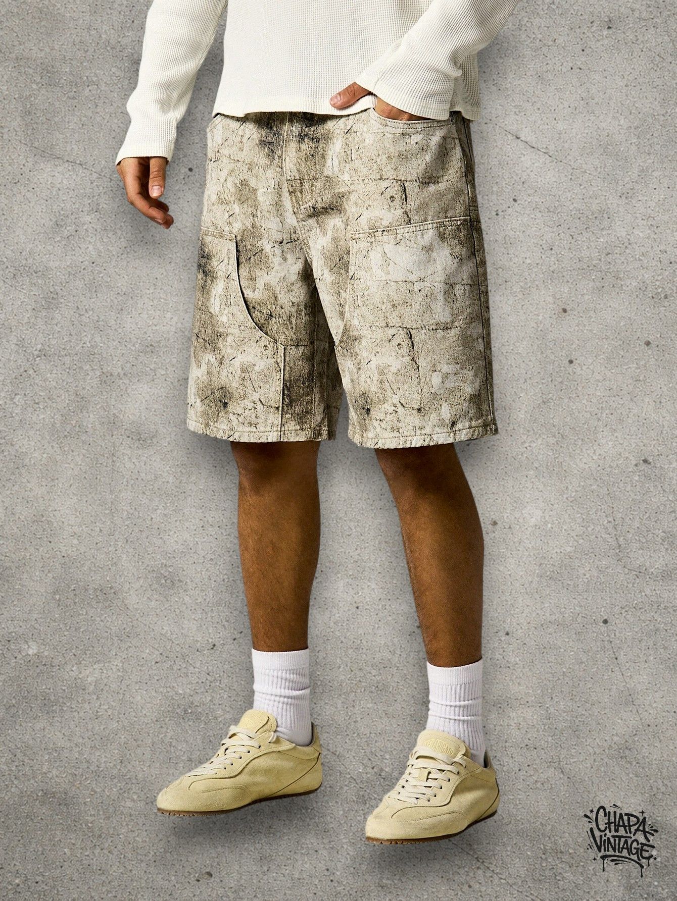 Japanese Brand Cargo carpenter pattern shorts Size US 32 / EU 48 - 2 Thumbnail