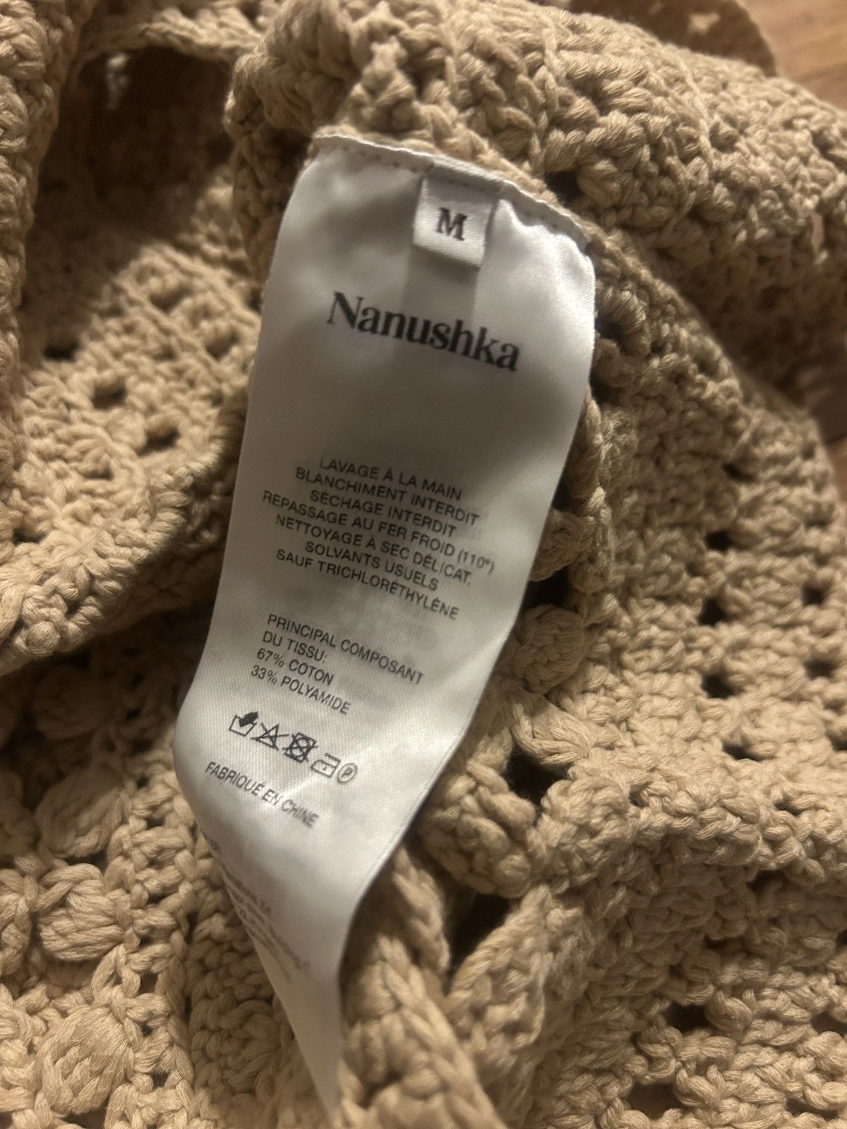 Nanushka NANUSHKA Bernou Crocheted Cotton-blend Top size M Size M / US 6-8 / IT 42-44 - 6 Thumbnail