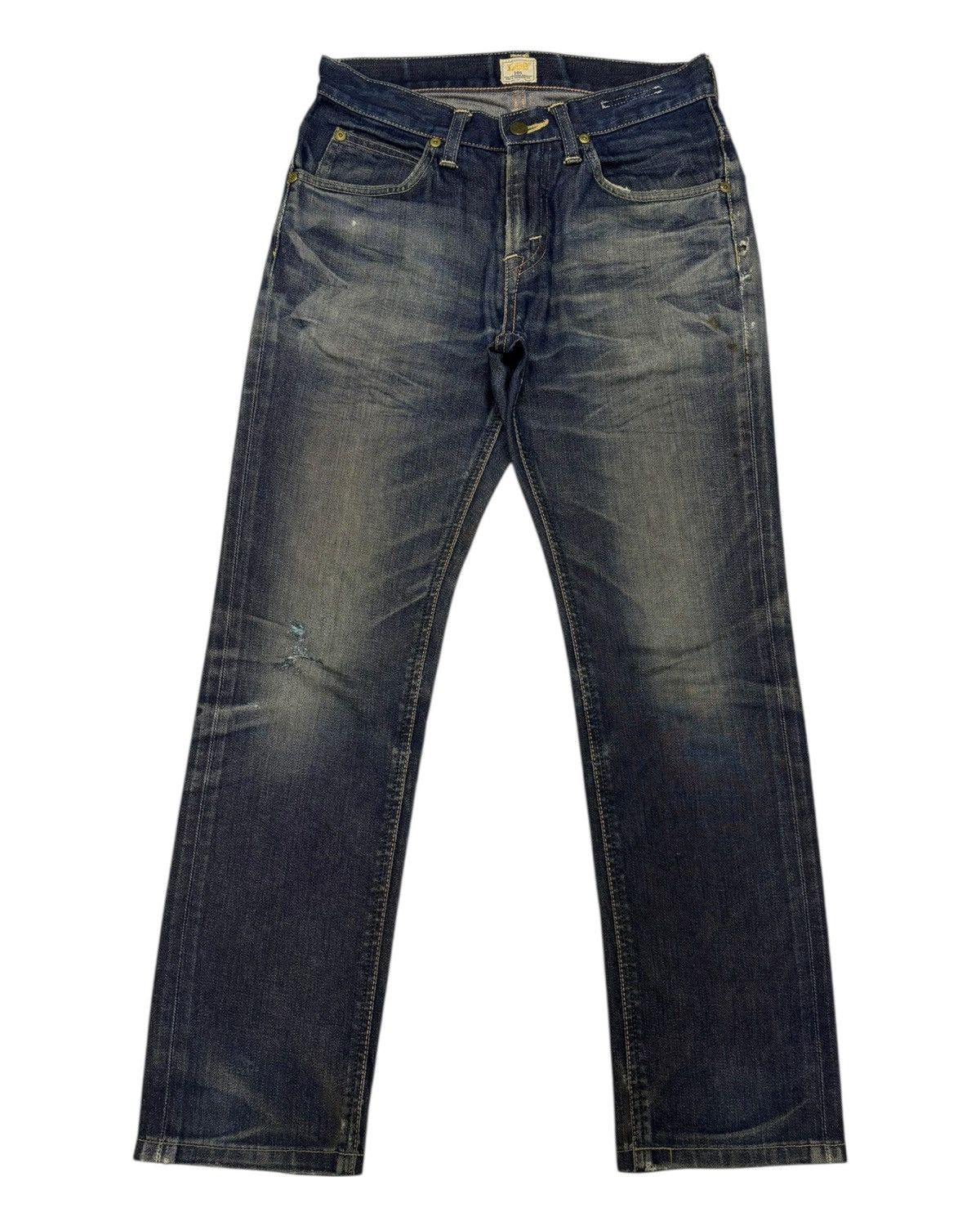 Lee 🔥LEE 101 DISTRESSED AGED DENIM JEANS Size US 27 - 7 Thumbnail
