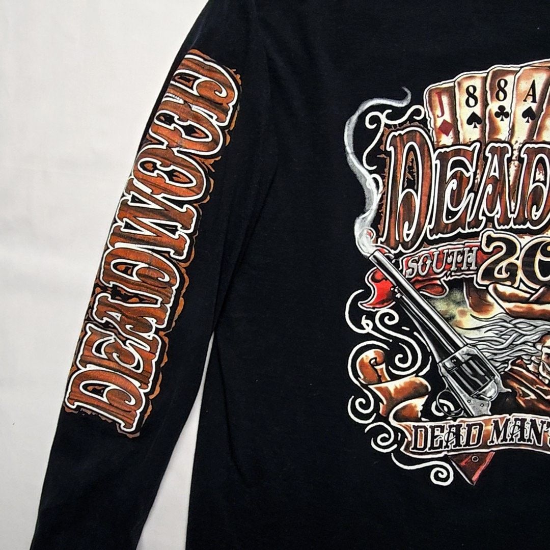 Other Deadwood South Dakota Tee Cowboy Black Motorcycle L Shirt Size US L / EU 52-54 / 3 - 3 Thumbnail