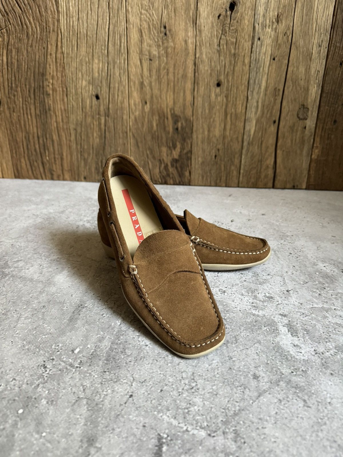 Vintage Prada Women’s Suede Loafers