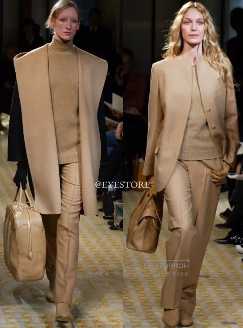 Hermes Hermes Camel hair cashmere reversible coat Size XS / US 0-2 / IT 36-38 - 1 Thumbnail