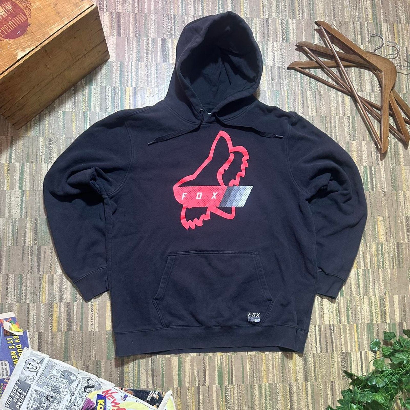 Travis Scott Fox Racing I Hoodie Black フォックスレーシング Travis Scott CJ x Foxx Racing Hoodie