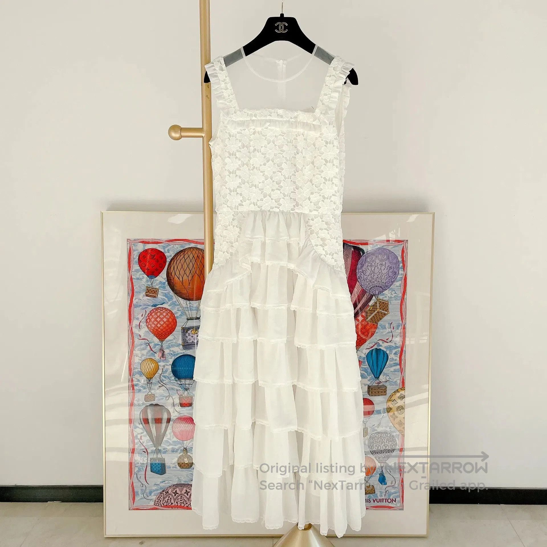 Other Bora Aksu White Lace Tulle Cake Dress. Size S / US 4 / IT 40 - 1 Thumbnail