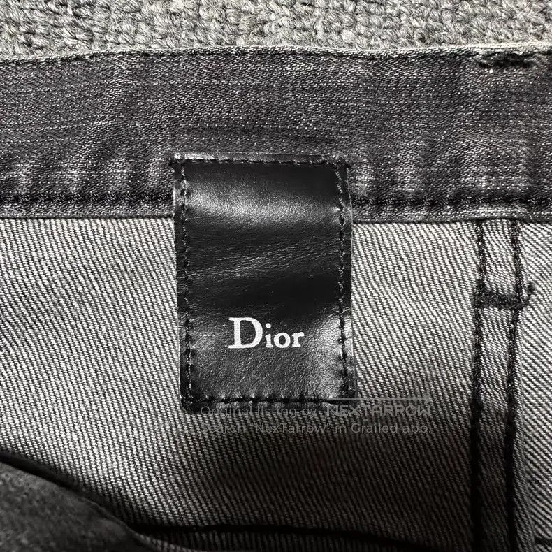 Dior Dior Distressed Charcoal Black Denim Pants Size US 31 - 4 Thumbnail