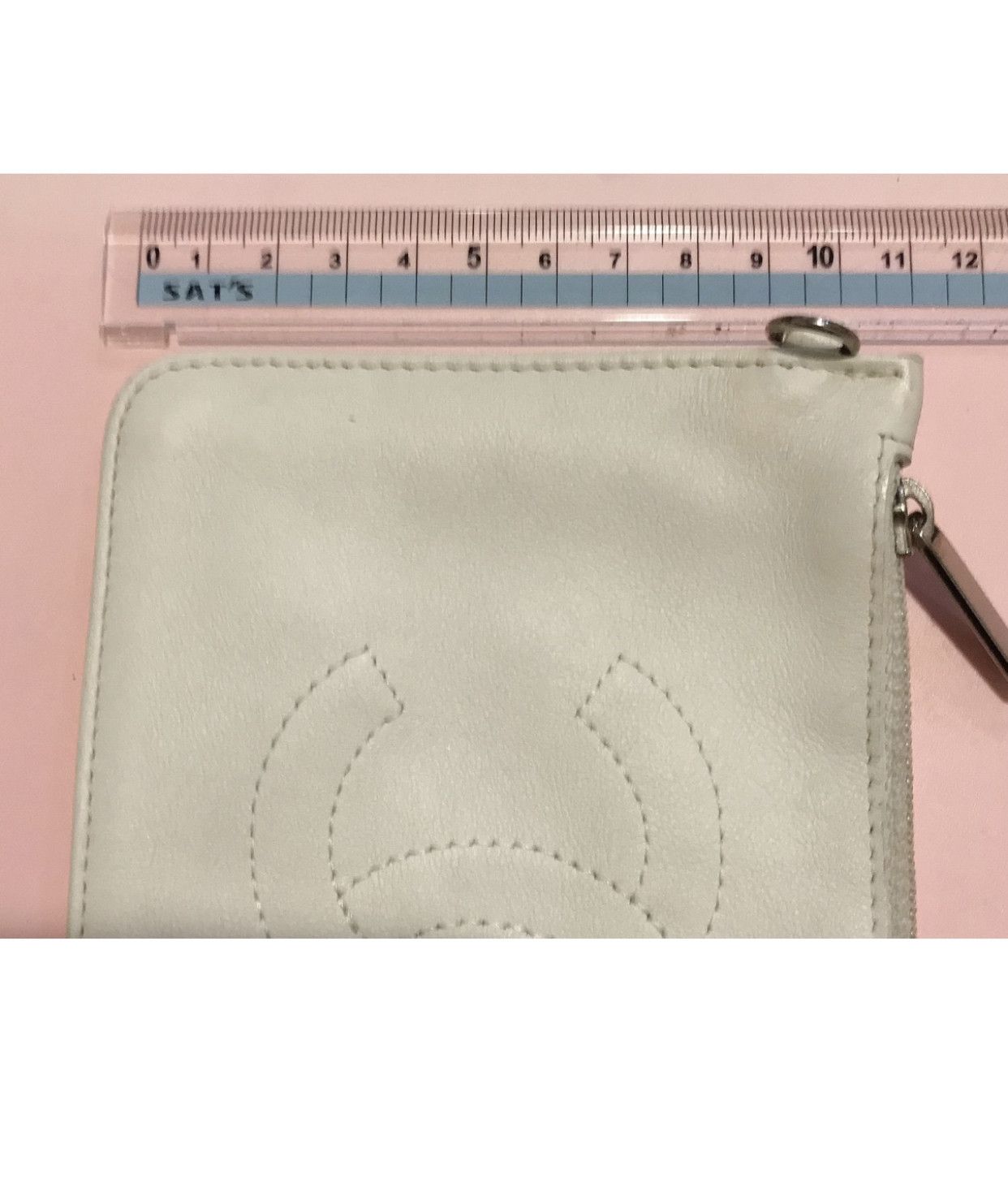 Chanel Vintage Chanel Pouch Coin Leather Case White Pink Silver Size ONE SIZE - 10 Thumbnail