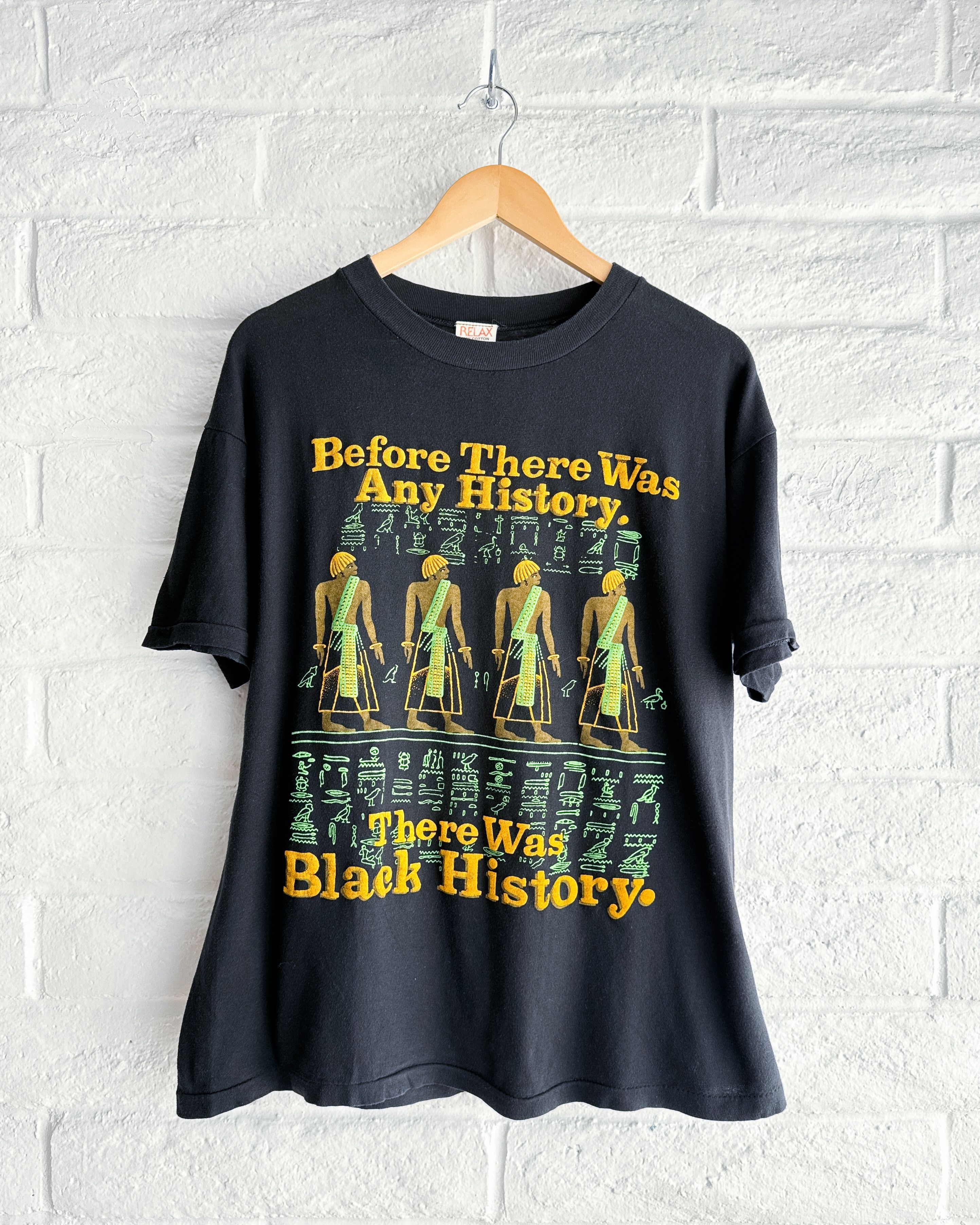 Vintage Vintage 1980s Egyptian Black History T Shirt Men's M Size US M / EU 48-50 / 2 - 1 Thumbnail