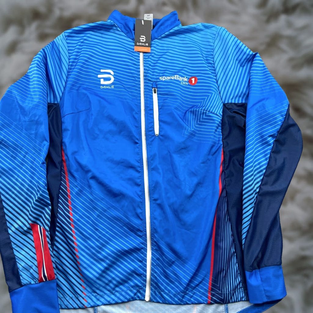 Vintage Bjorn Daehlie Jacket Womens 2XL XXL Blue Lightweight Running Sparebank Full Zip Size XXL / US 16-18 / IT 52-54 - 1 Thumbnail