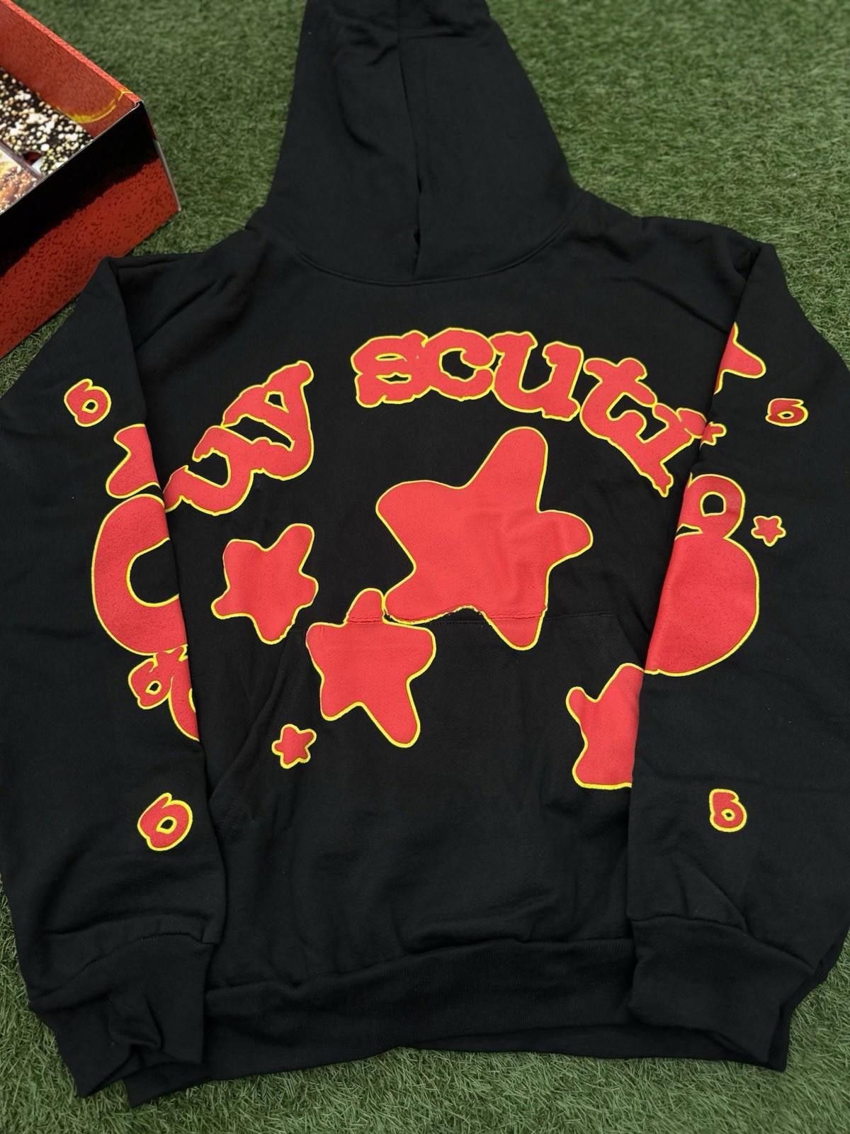 Sp5der Sp5der Worldwide Black Red Hoodie Size (Large) (NEW Box + CD Size US L / EU 52-54 / 3 - 3 Thumbnail