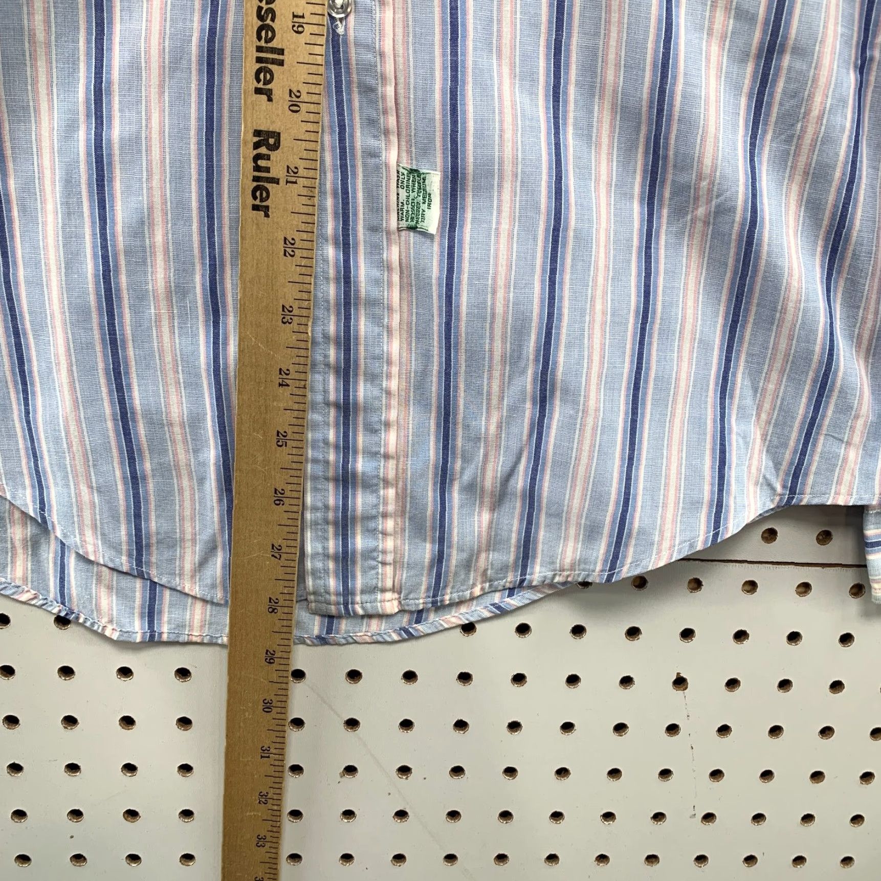 Polo Ralph Lauren VINTAGE Polo Ralph Lauren Button Shirt Men 20 Fits Medium Blue Stripped Made USA Size US M / EU 48-50 / 2 - 7 Thumbnail
