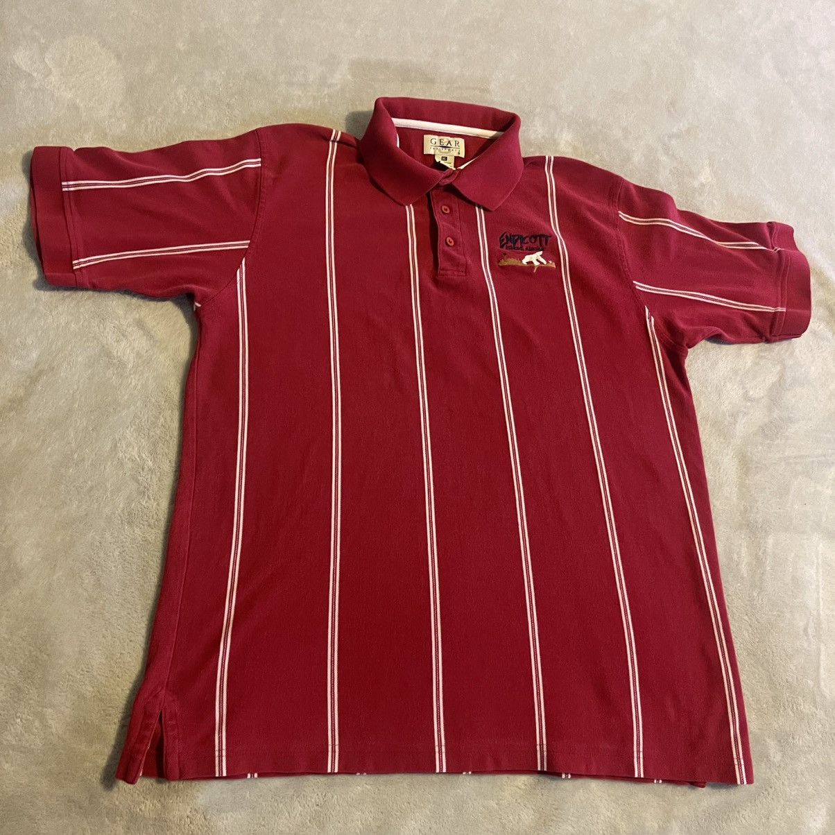 Gear for Sports Vintage Alaska Shirt Men XL Red Gear For Sports Polo Preppy Size US XL / EU 56 / 4 - 1 Thumbnail