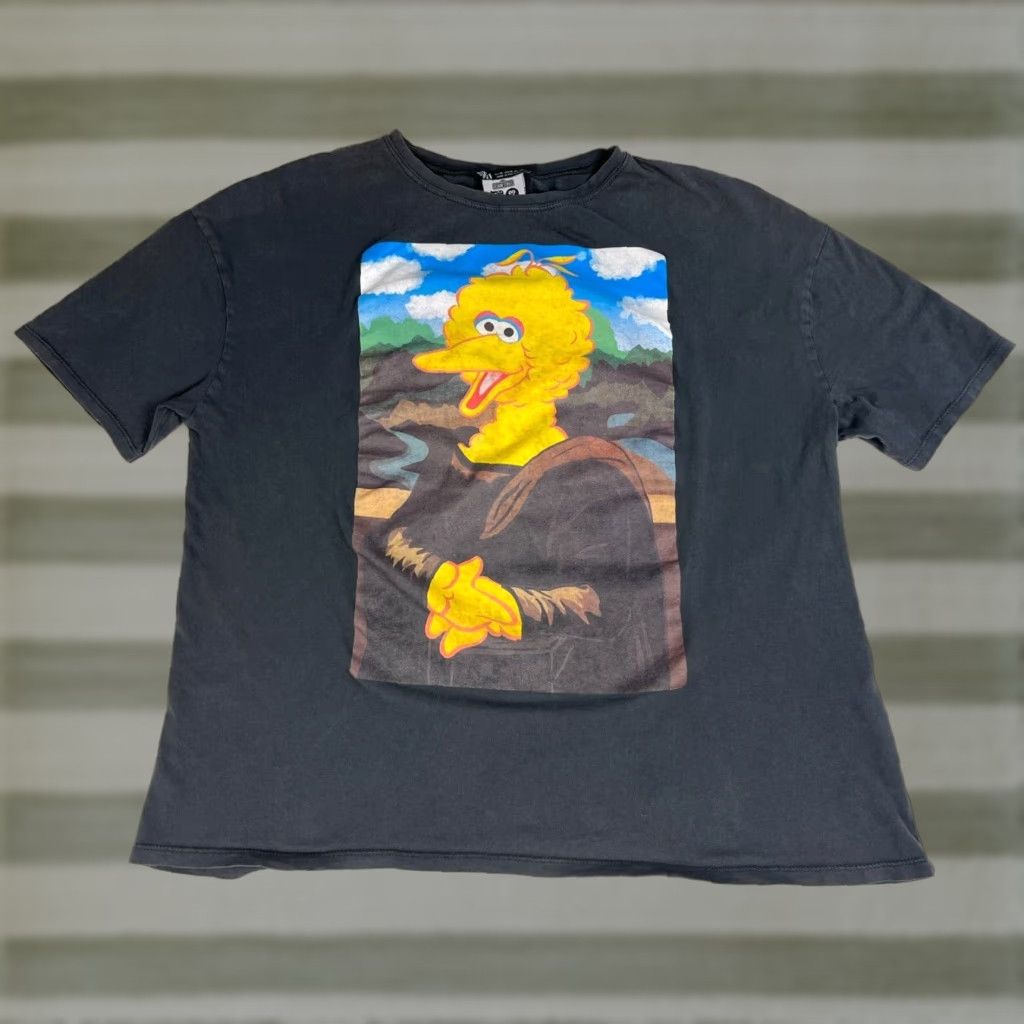 Zara Zara T-Shirt Women’s Sesame Street 50 Years and Counting Size M Black Cotton Crew Neck Short Sleeve Vintage-Style Size M / US 6-8 / IT 42-44 - 1 Thumbnail
