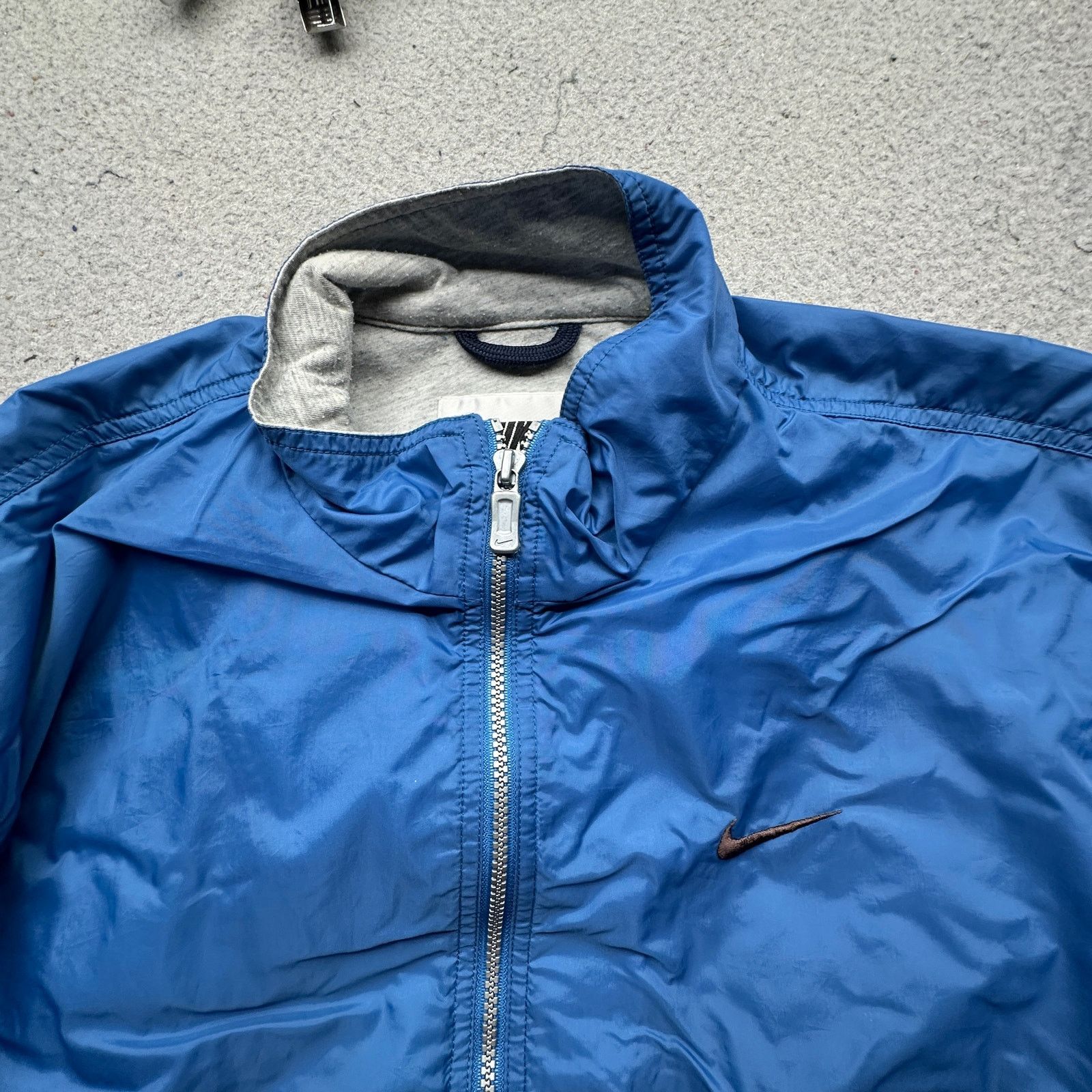 Nike VTG 90s Nike Windbreaker Jacket Mens Medium Blue Swoosh Size US M / EU 48-50 / 2 - 11 Thumbnail